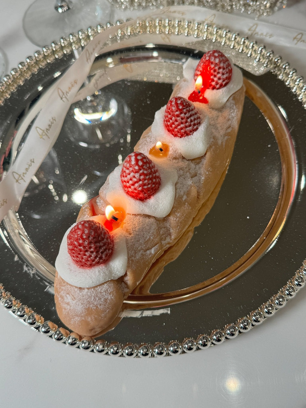 Strawberries & Cream Bread Candle