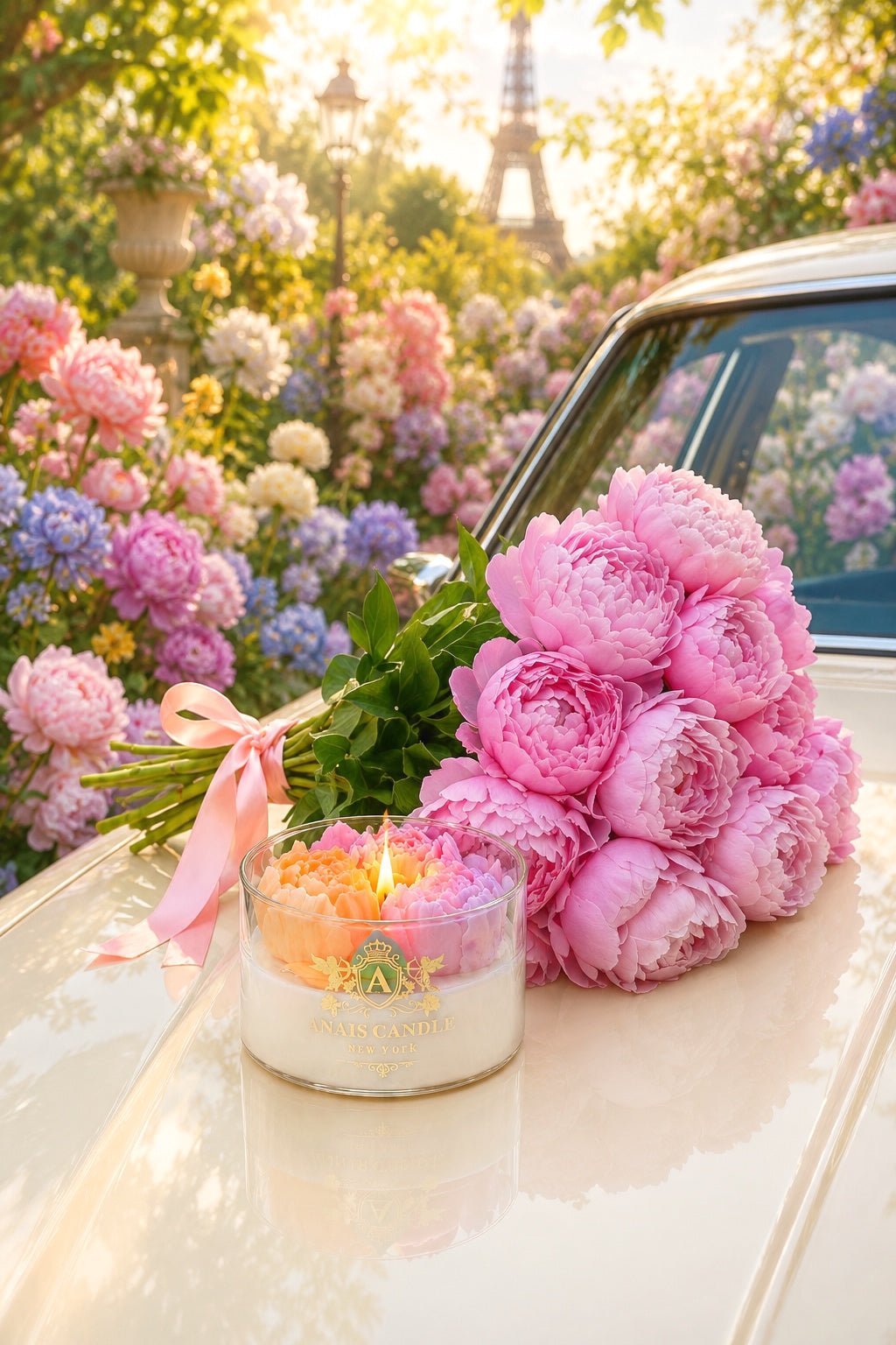 Peony Bouquet Candle