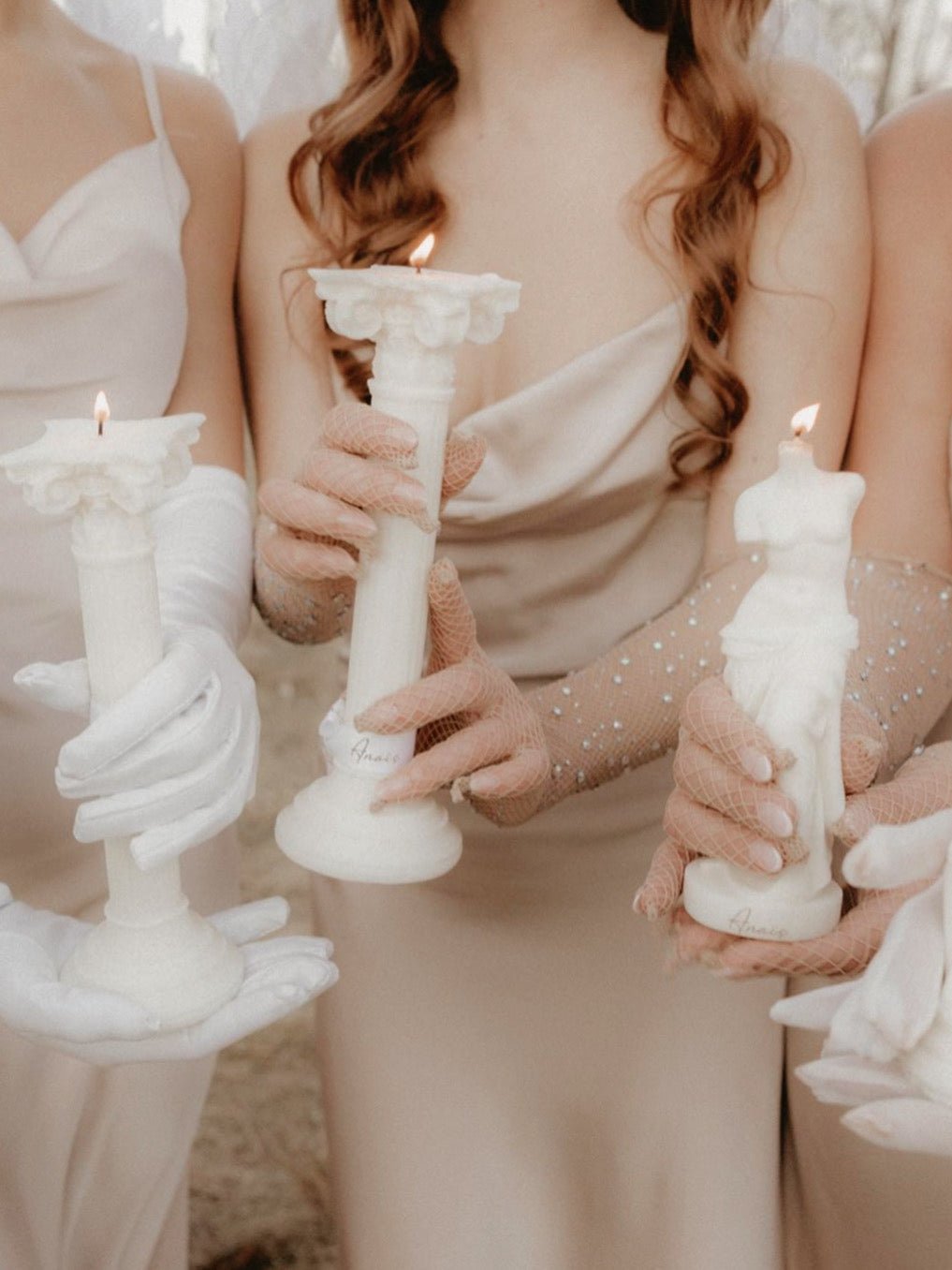 The Venus Candle in Sculpture White