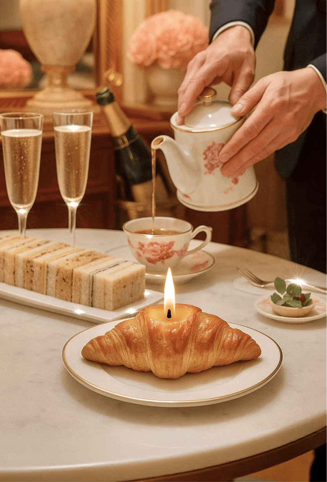 French Croissant Candle