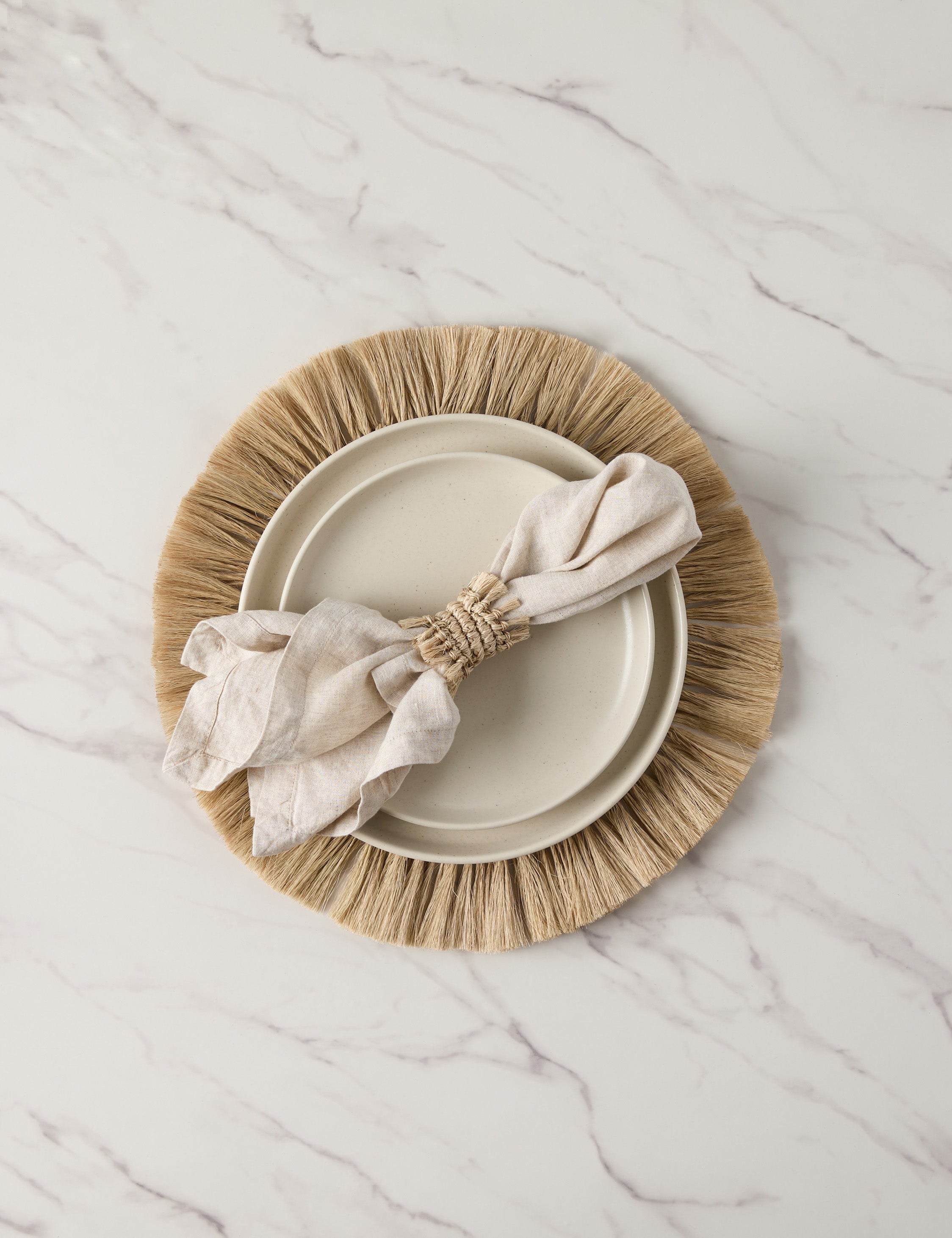 Fique Fringe Placemat (Set of 4) by Tallo de Olivo