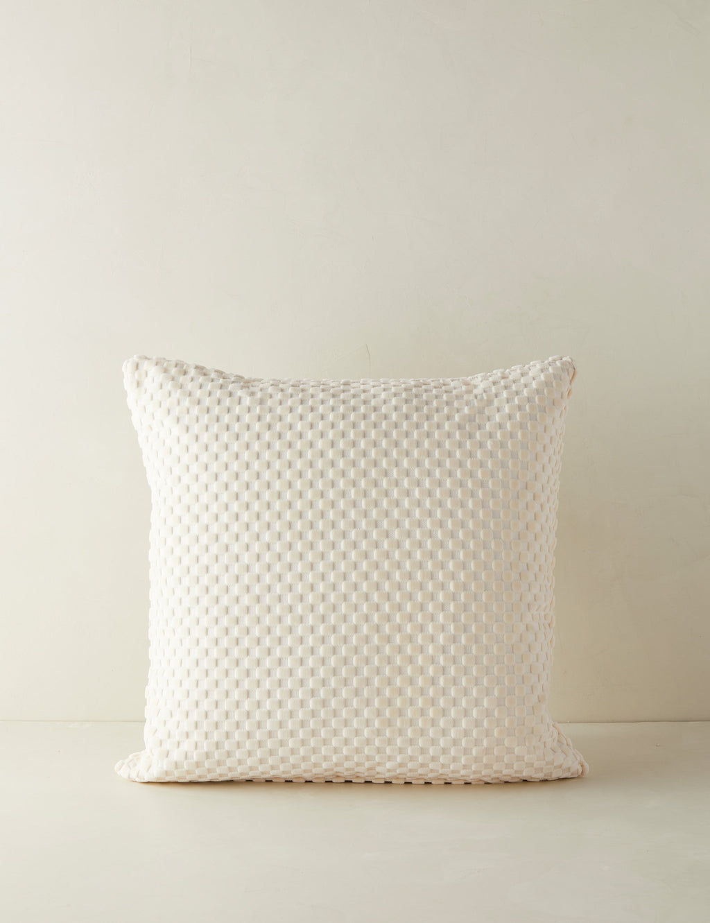 Hi-Lo Checker Velvet Pillow by Sarah Sherman Samuel