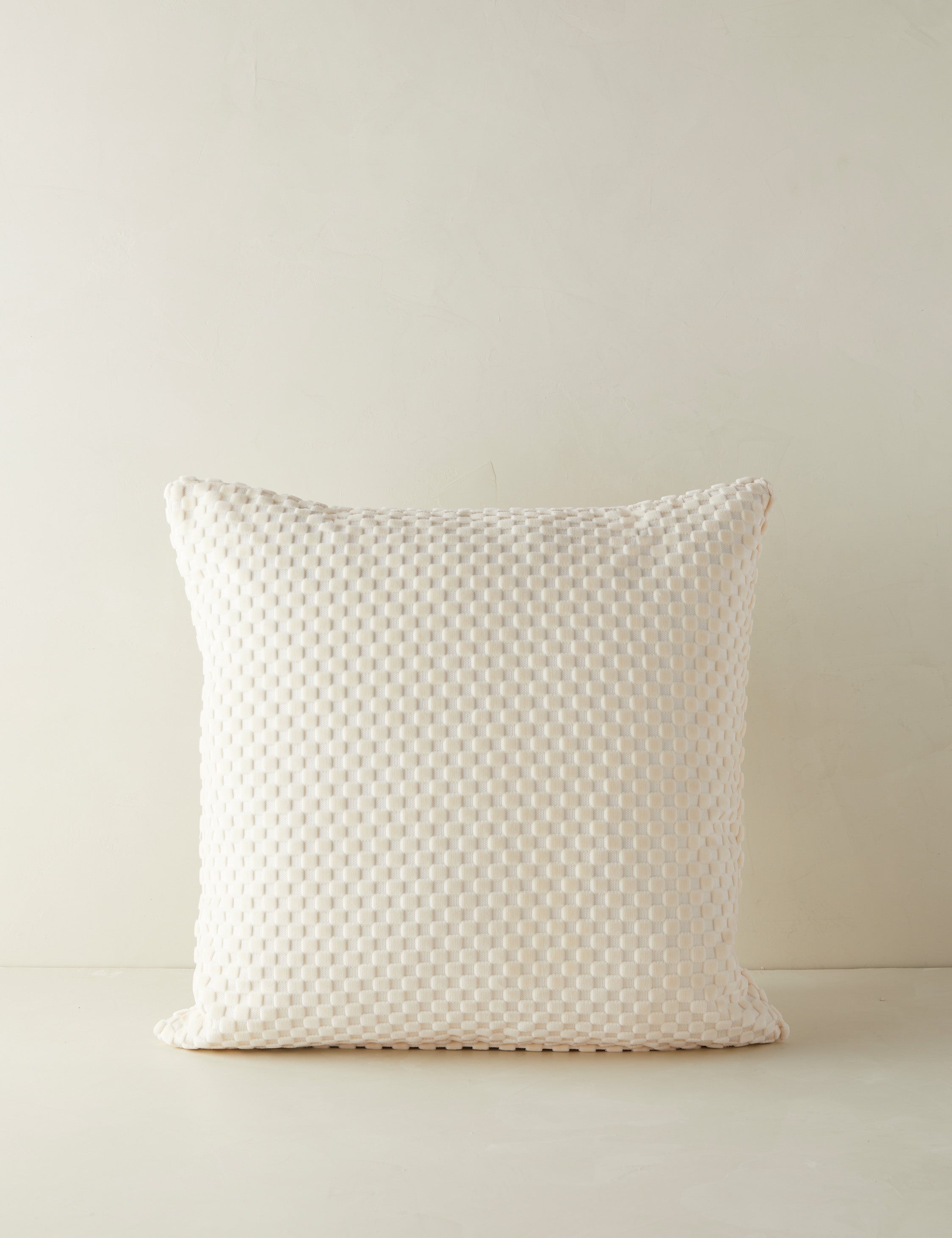 Hi-Lo Checker Velvet Pillow by Sarah Sherman Samuel
