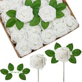 AF178W Artificial Faux Flowers, 50 pcs, White