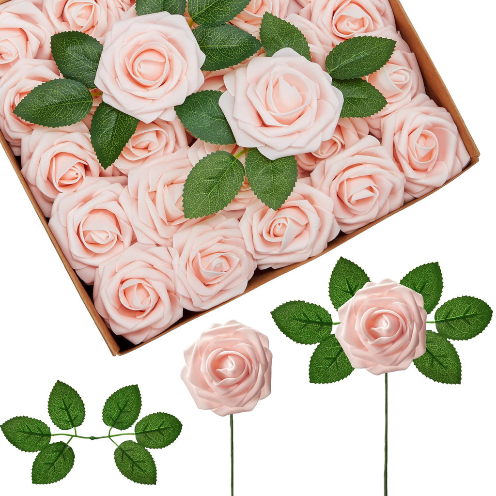 AF178B Artificial Faux Flowers, 50 pcs, Blush