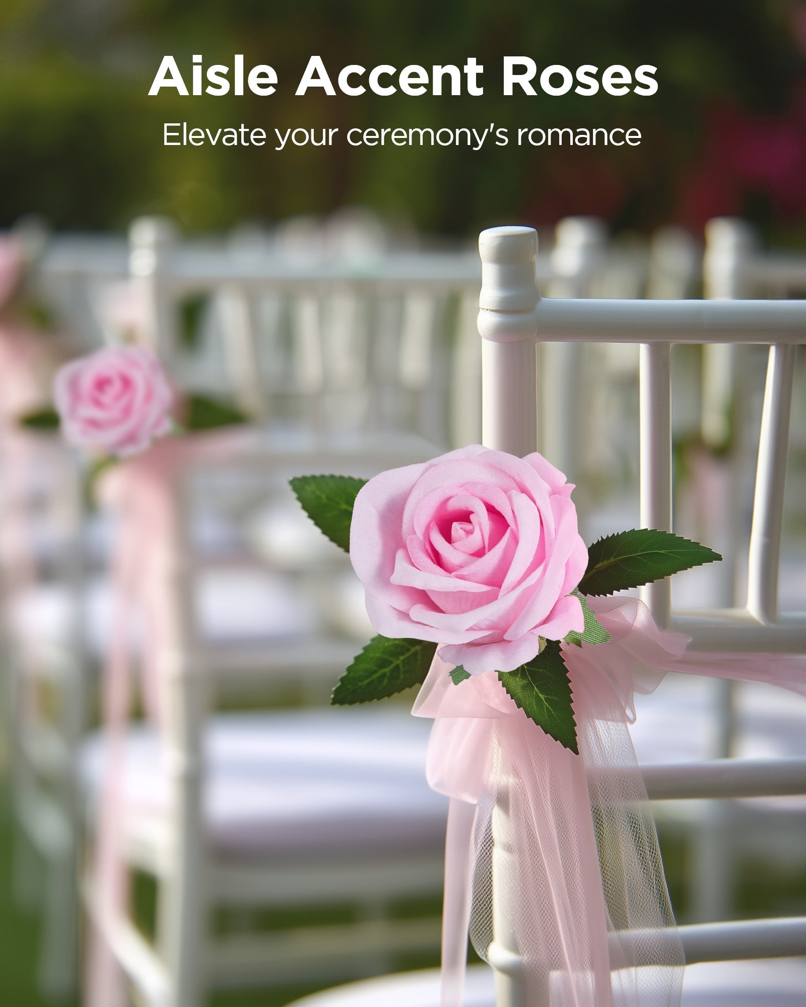 InnoGear 50 Pcs Pink Roses Artificial Flowers, Fake Velvet Silk Rose Bulk Faux Flower for Decoration DIY Wedding Centerpieces Proposal Bridal Bouquets Shower Party Home Floral Decor (50, Pink)