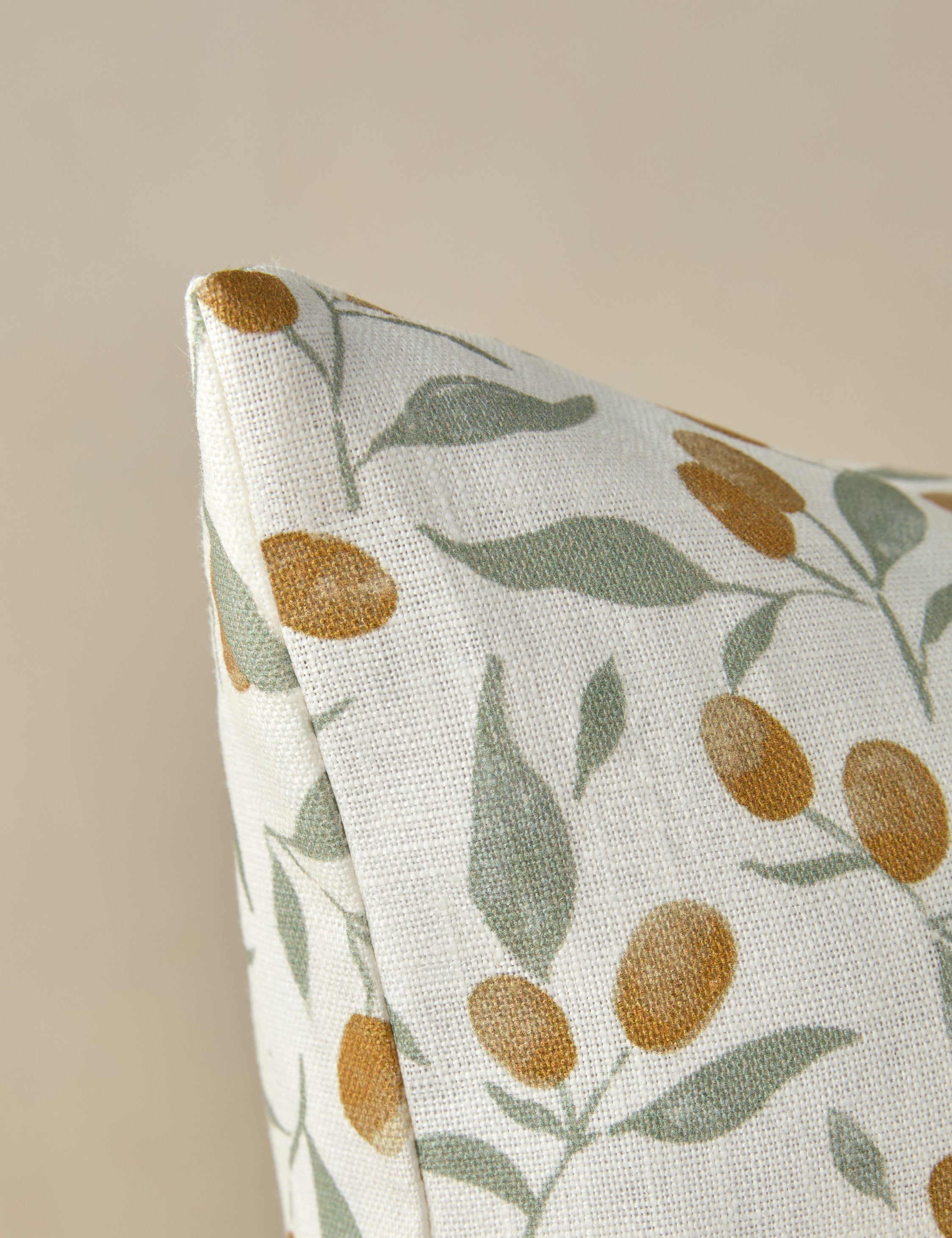 Kumquats Linen Pillow by Rylee + Cru