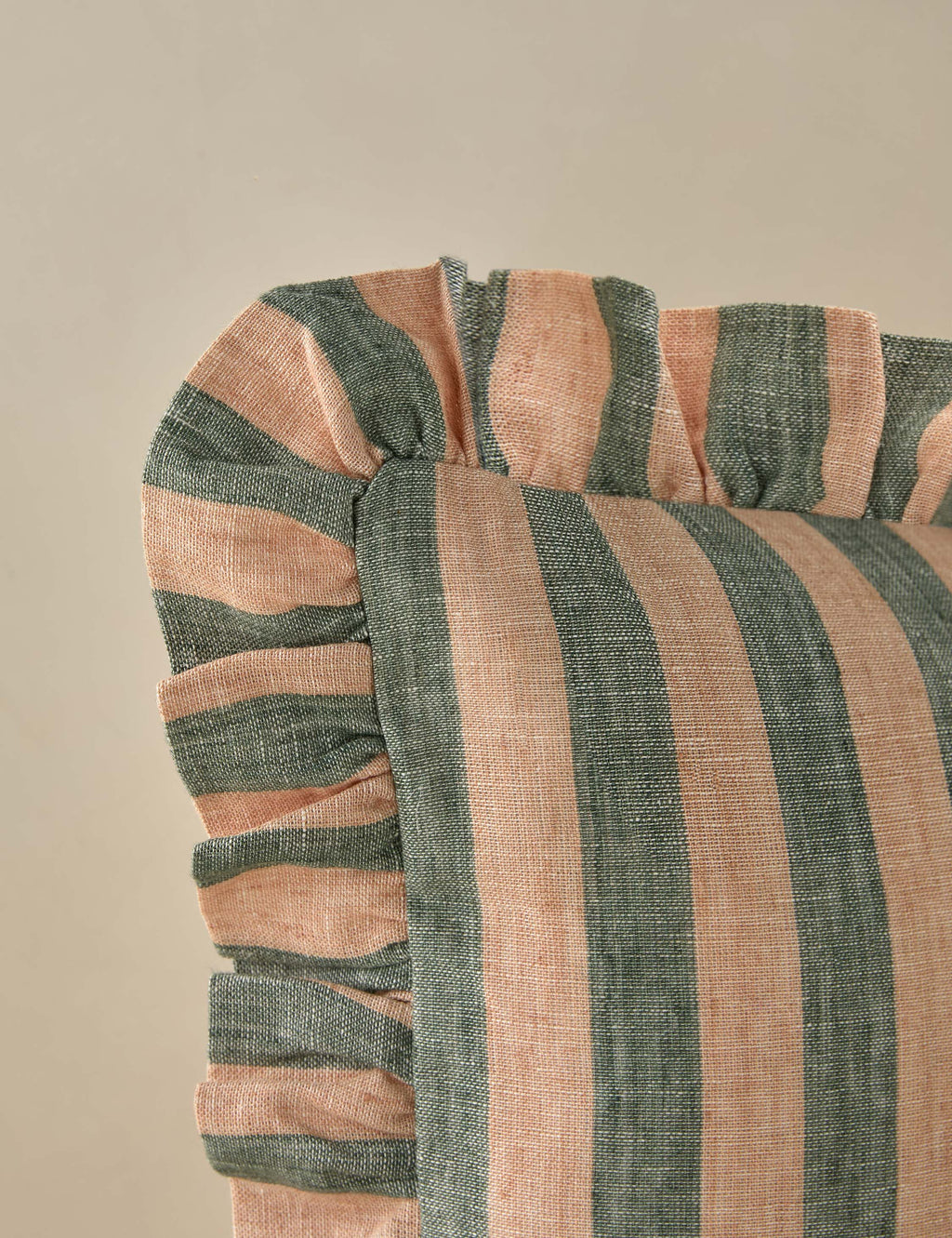 Amaroso Linen Ruffle Pillow