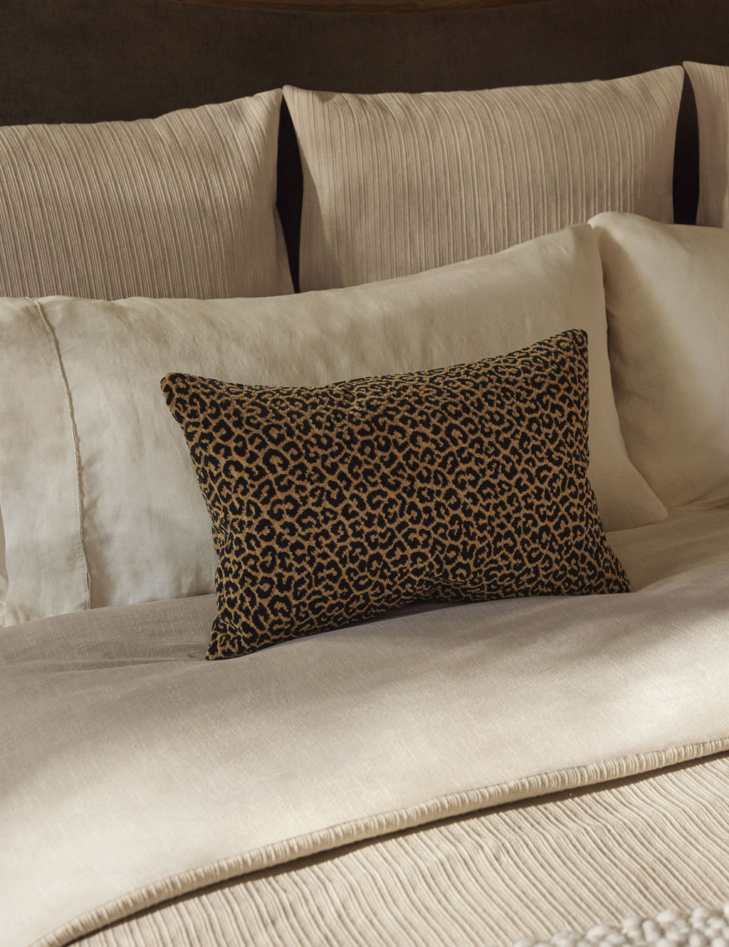 Panthera Velvet Lumbar Pillow by Scalamandre