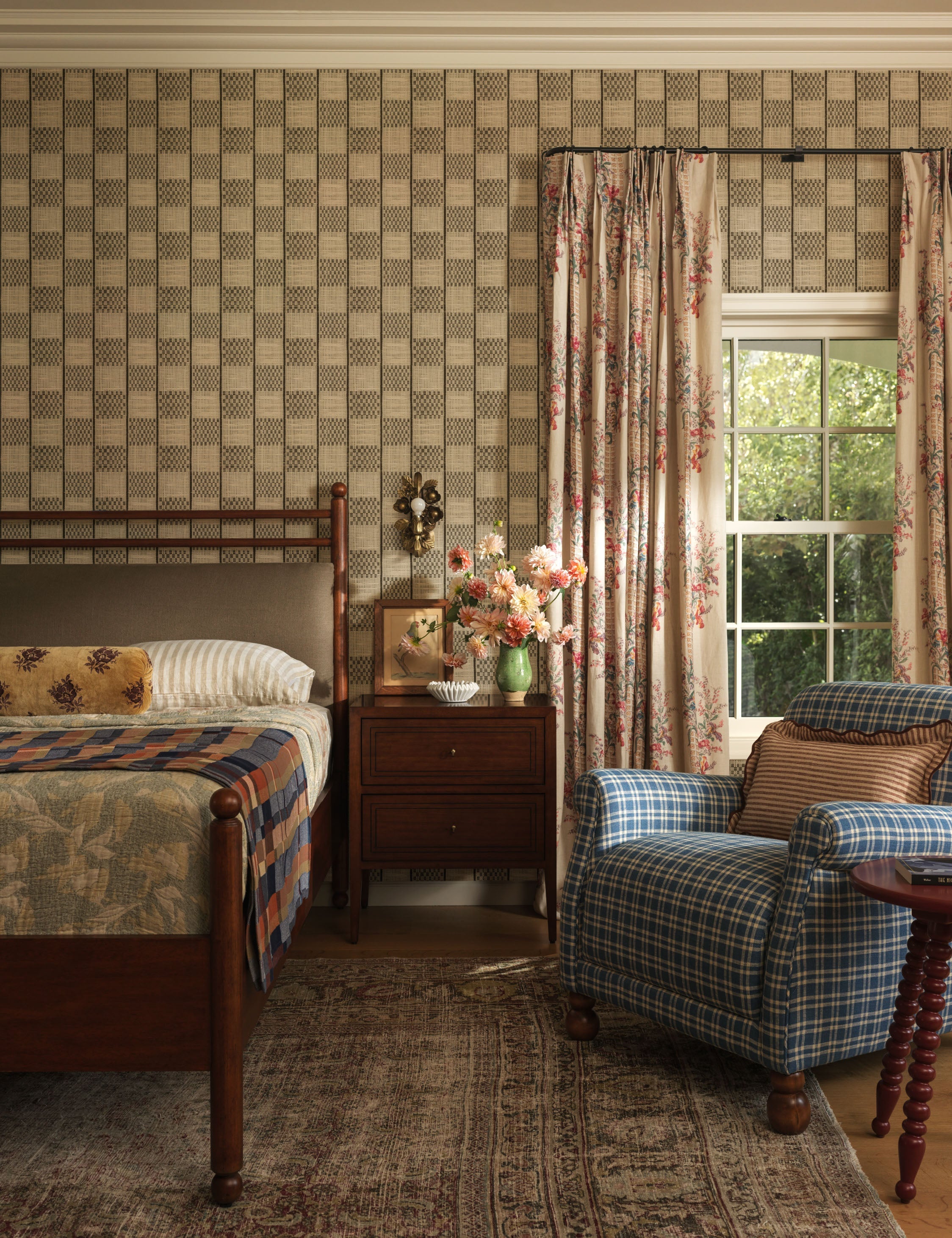 Campden Pleated Linen Curtain Panel by Heidi Caillier