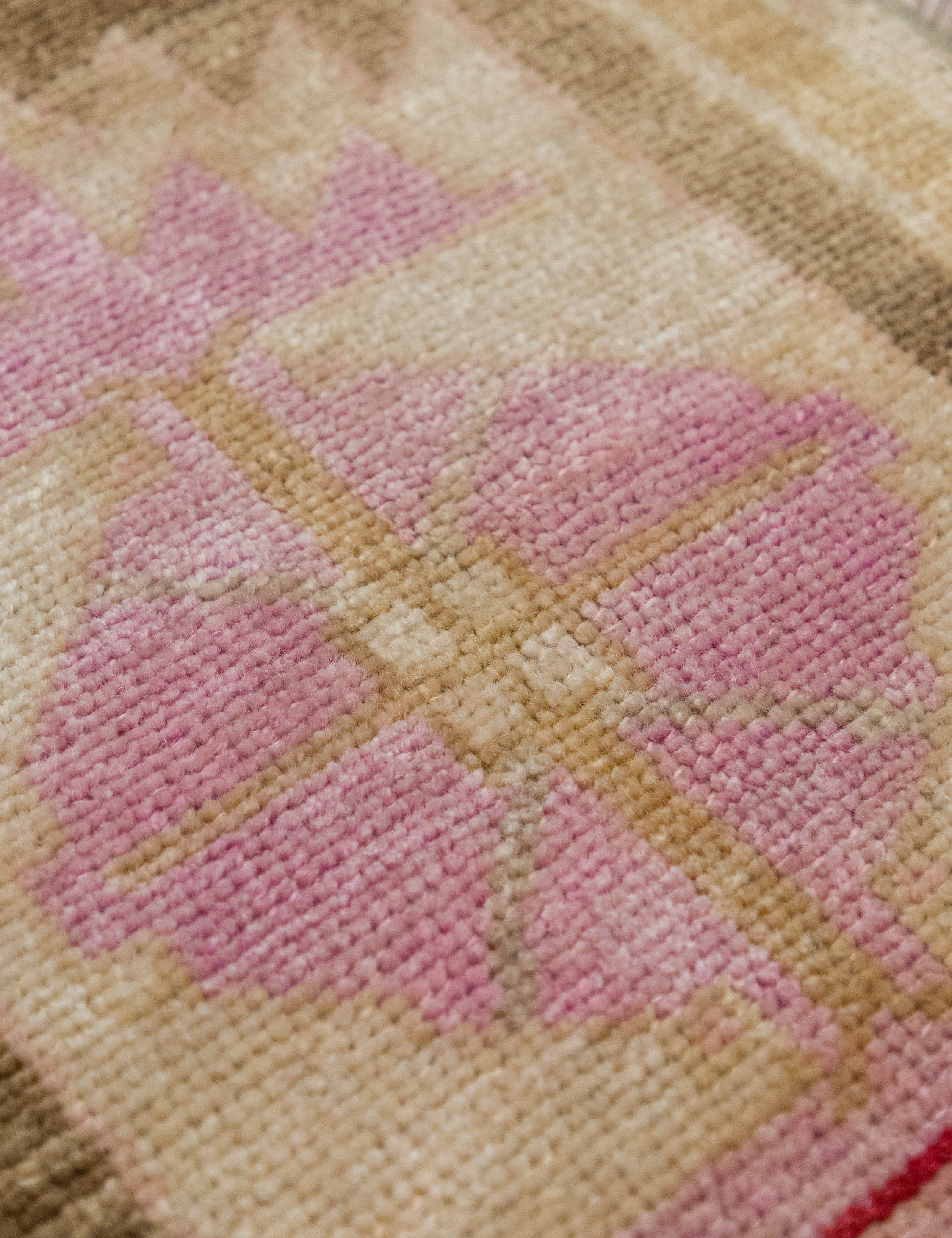 Vintage Turkish Hand-Knotted Wool Mini Rug No. 321, 1'2" x 2'8"