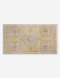Vintage Turkish Hand-Knotted Wool Mini Rug No. 326, 1'5" x 3'2"