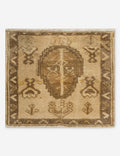 Vintage Turkish Hand-Knotted Wool Mini Rug No. 339, 1'7" x 1'9"
