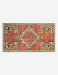 Vintage Turkish Hand-Knotted Wool Mini Rug No. 350, 1'6" x 3'