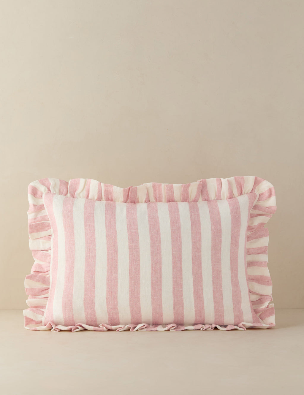 Amaroso Linen Ruffle Pillow