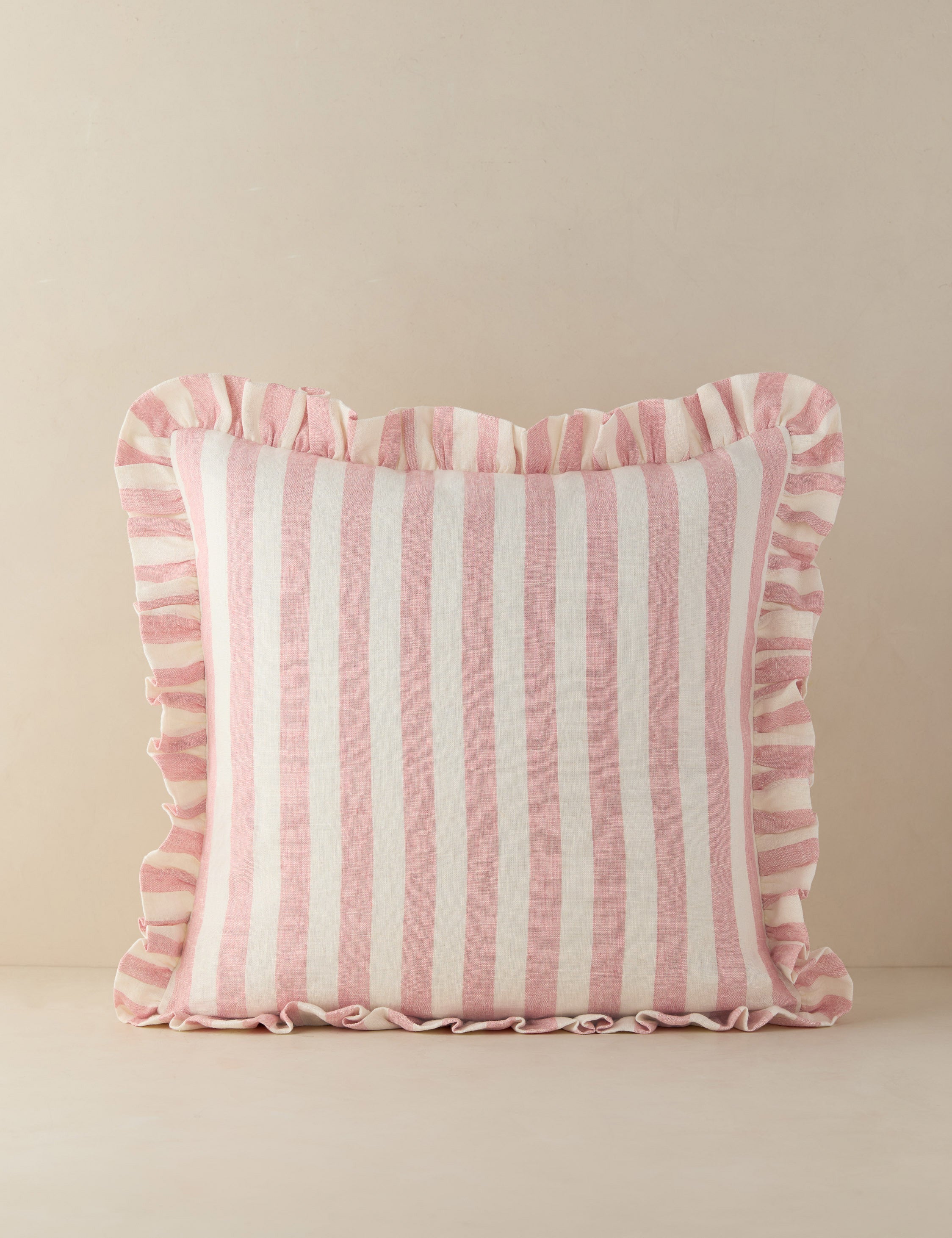 Amaroso Linen Ruffle Pillow