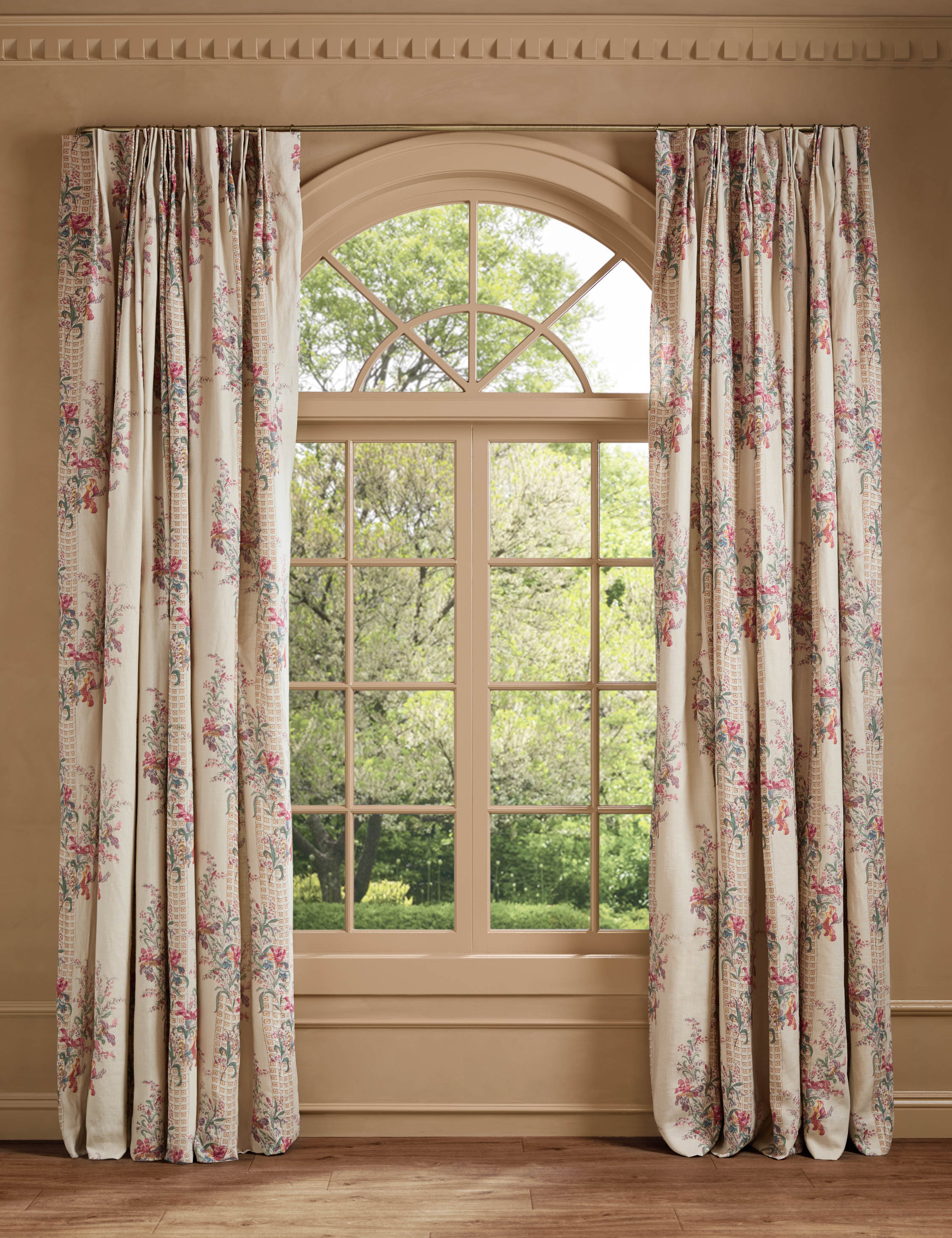 Campden Pleated Linen Curtain Panel by Heidi Caillier