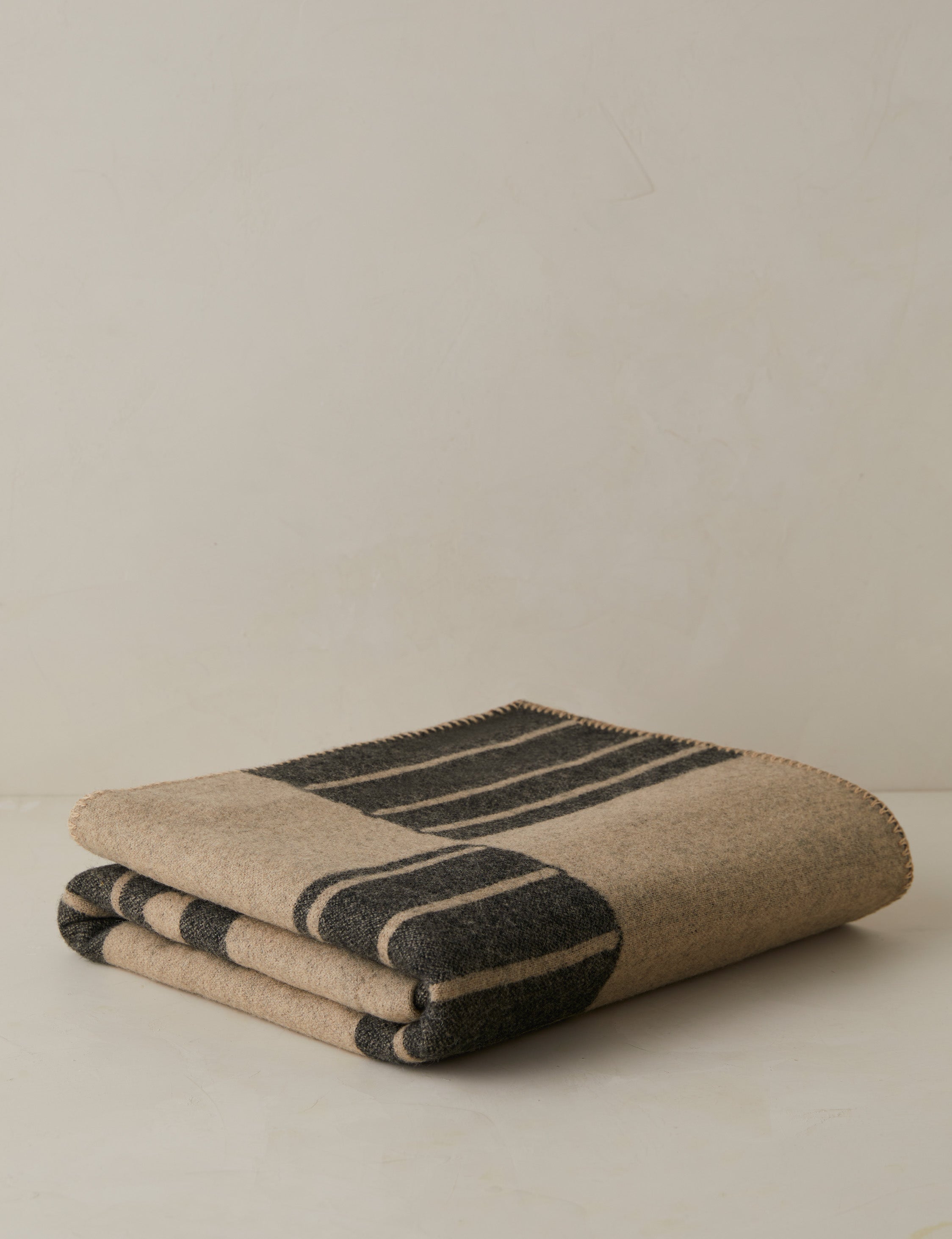 Checkered Reversible Wool Throw by Sarah Sherman Samuel