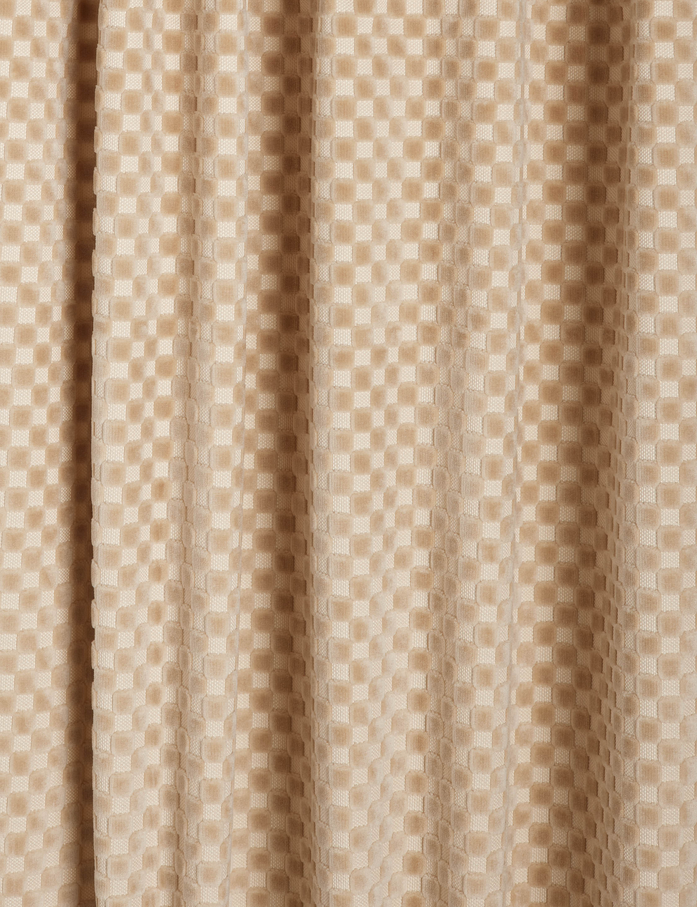 Hi-Lo Checker Velvet Curtain Panel By Sarah  Sherman Samuel