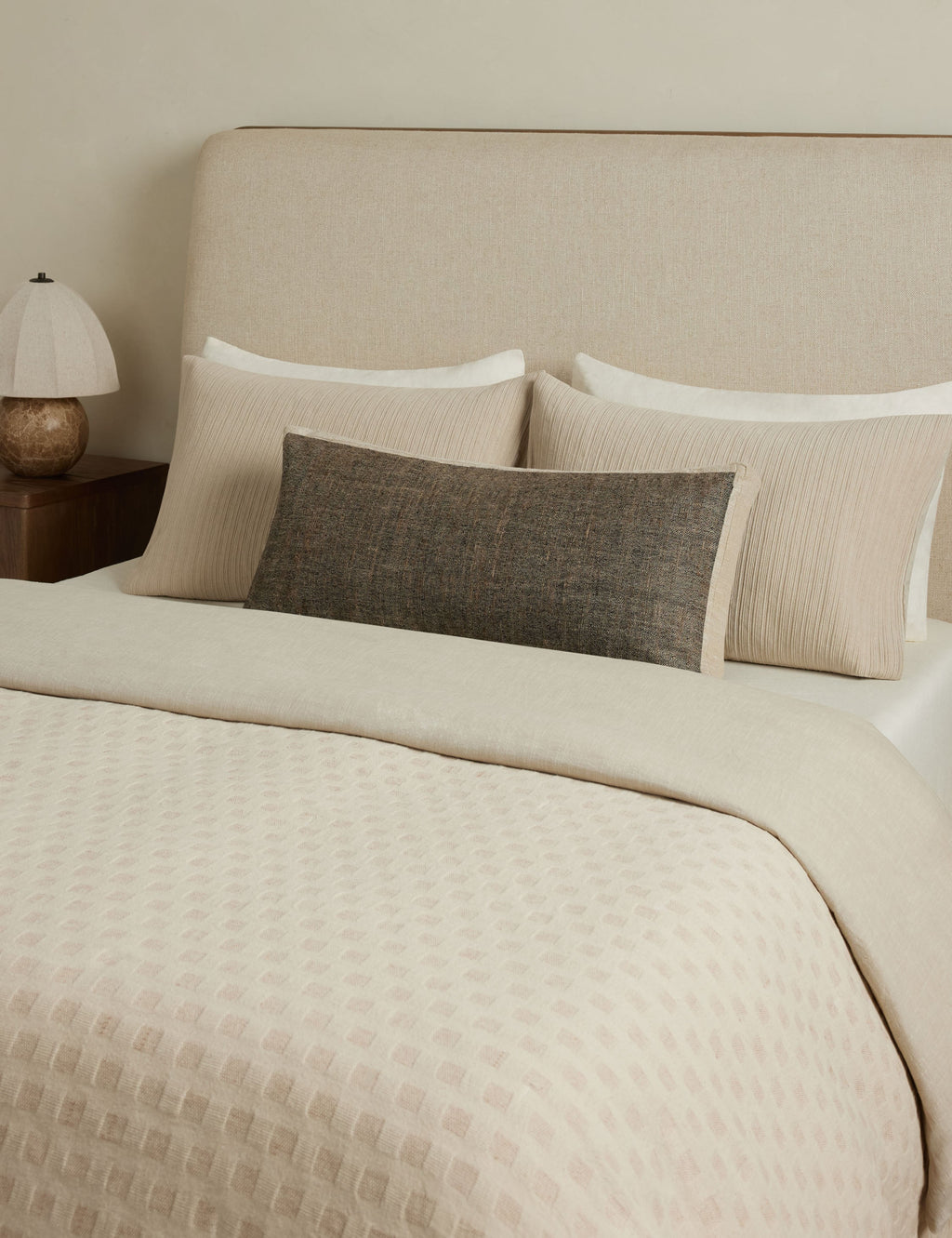 Laba Linen Silk Box Pillow by DISC Interiors