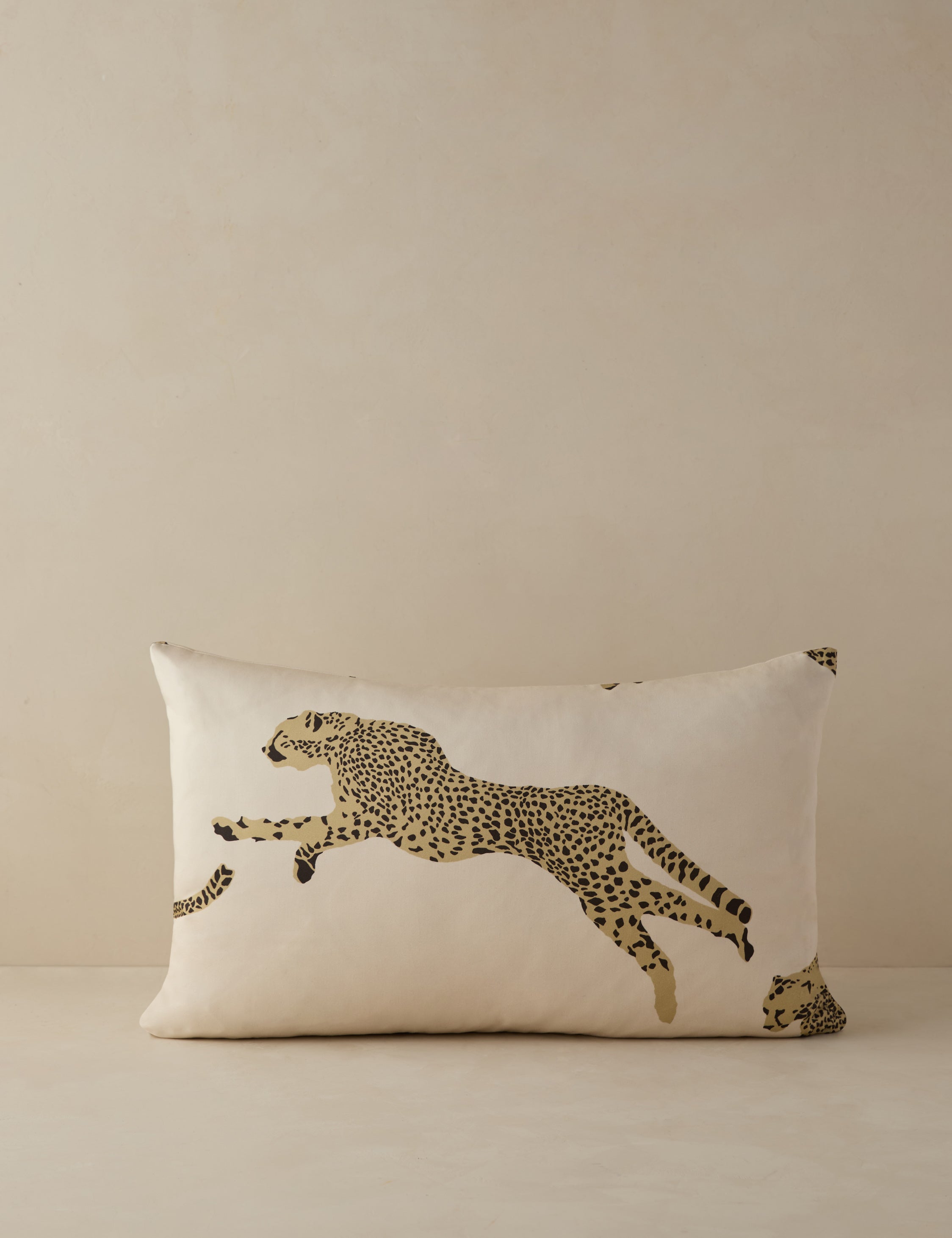 Leaping Cheetah Pillow by Scalamandre