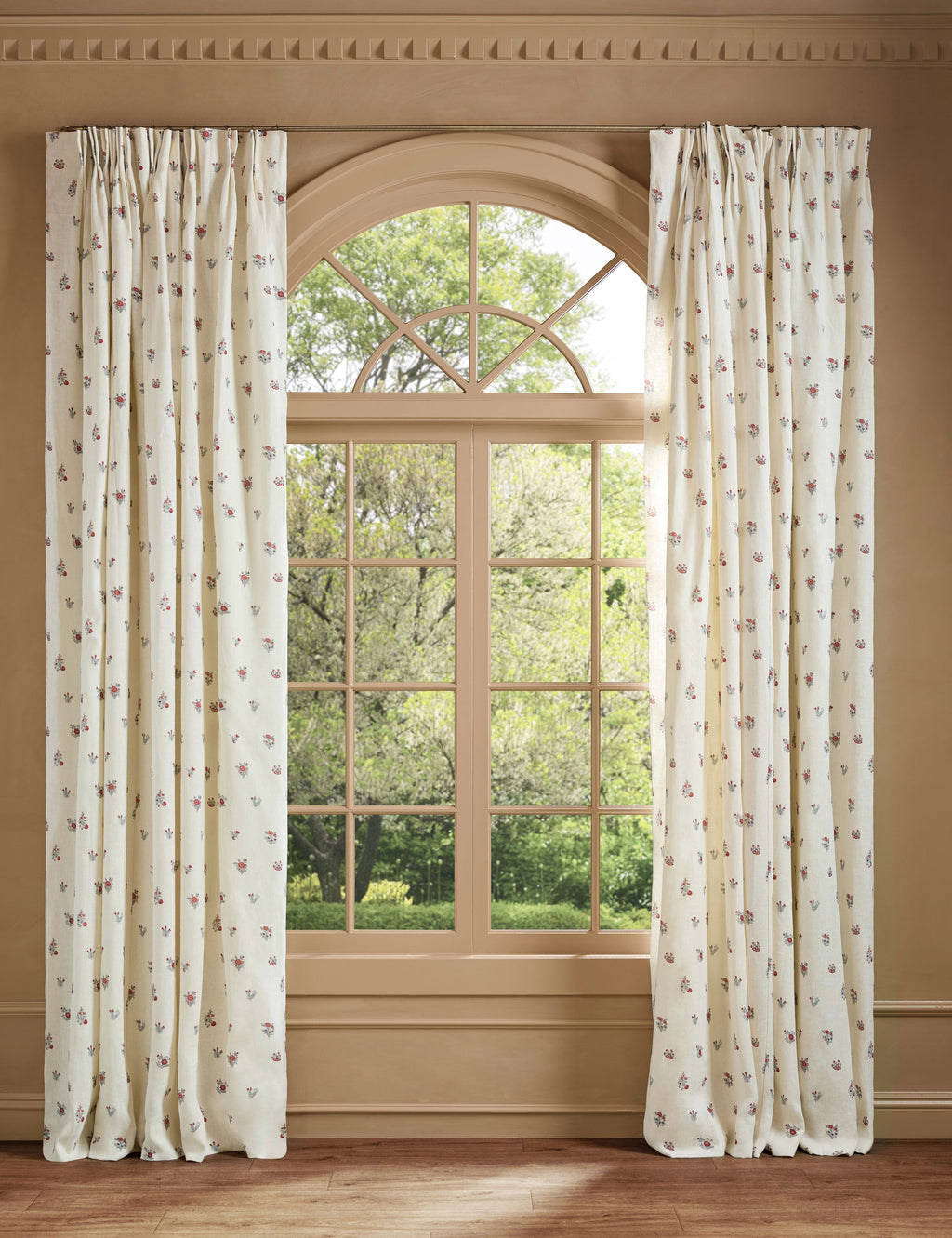 Mayfair Pleated Linen Curtain Panel by Heidi Caillier