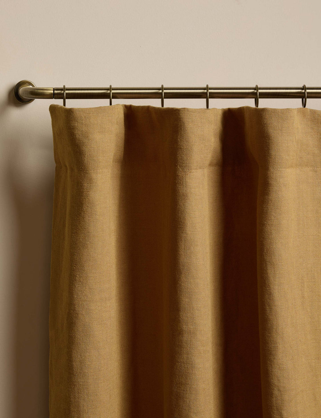 Nori Ruffle Belgian Linen Curtain Panel