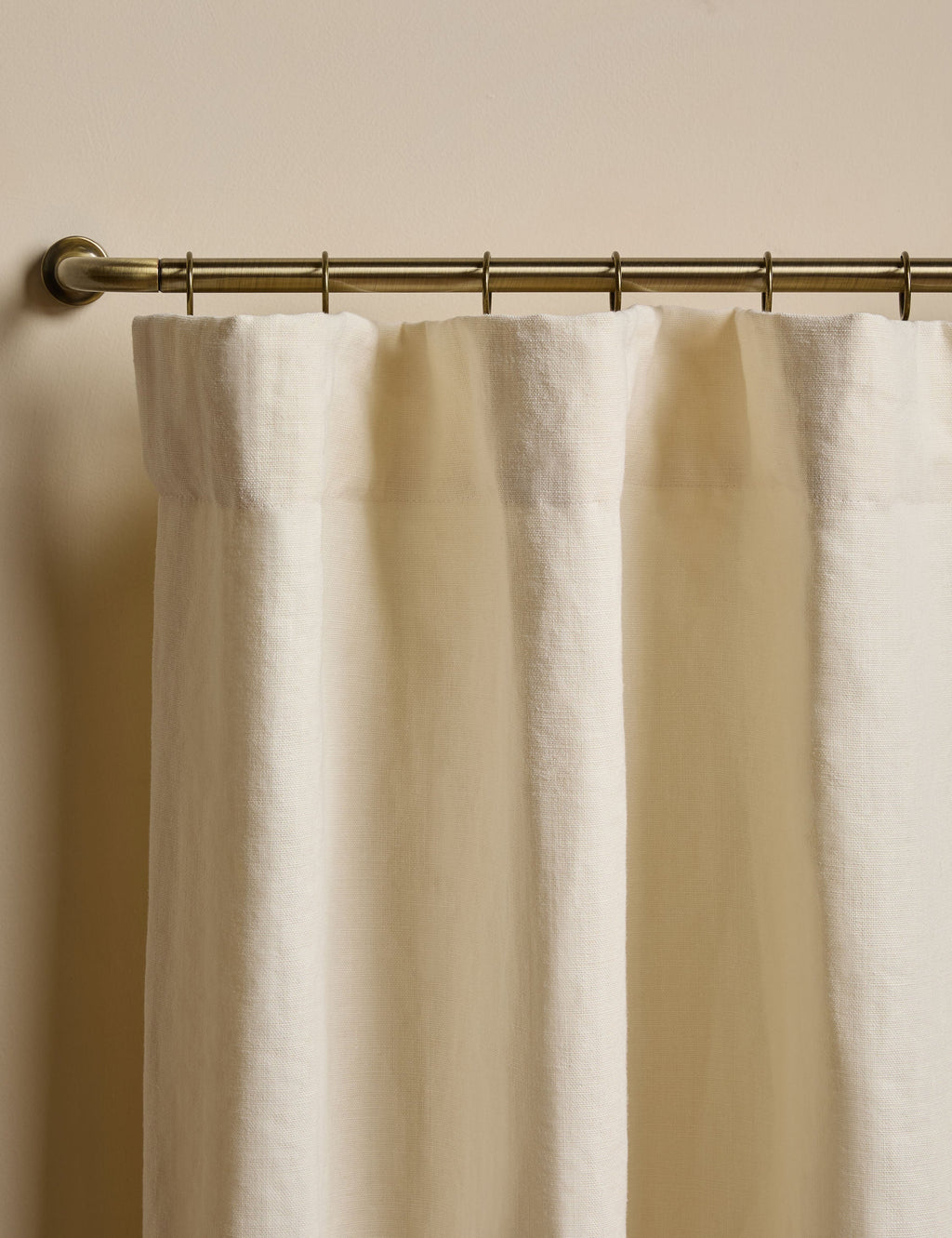 Nori Ruffle Belgian Linen Curtain Panel