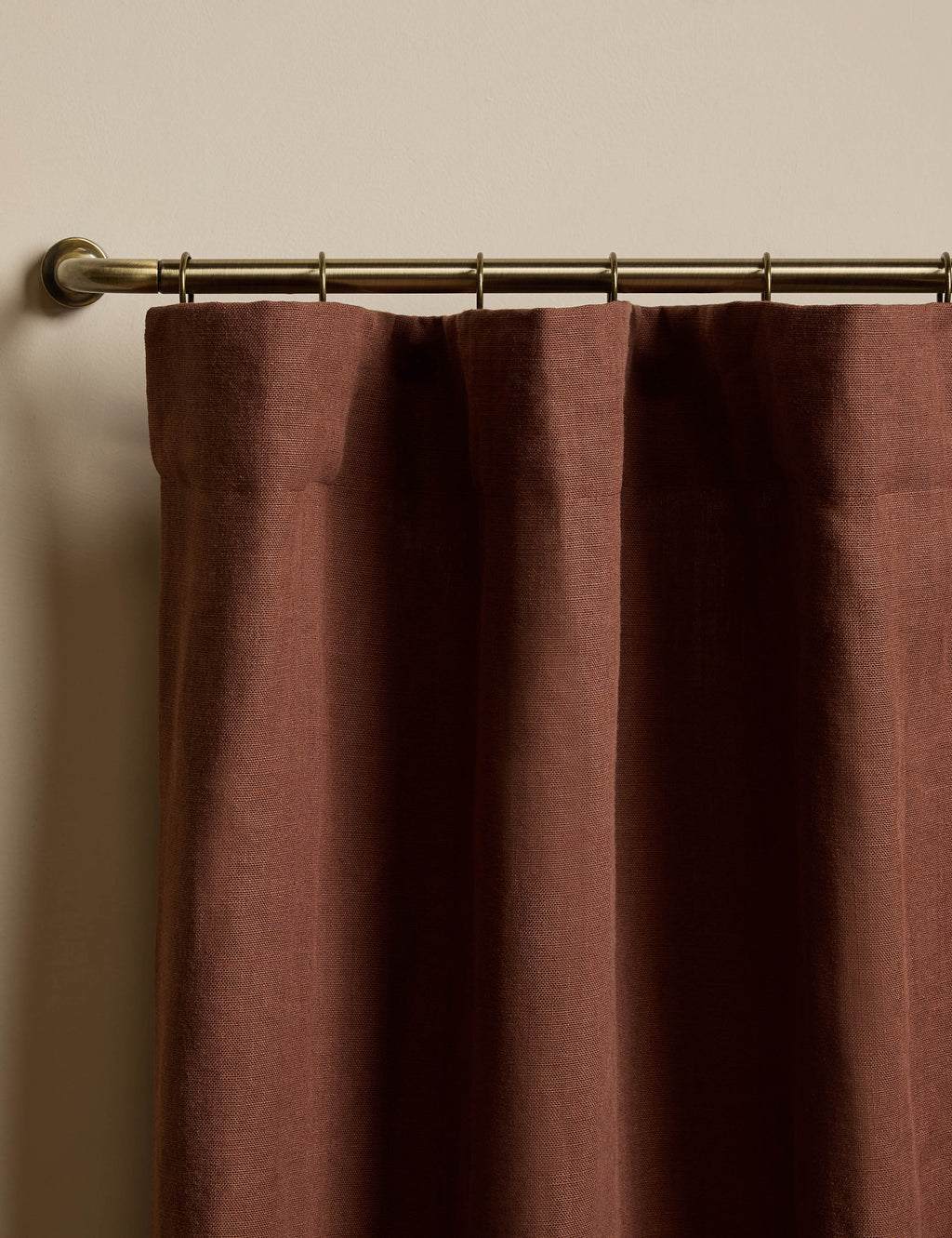 Nori Ruffle Belgian Linen Curtain Panel