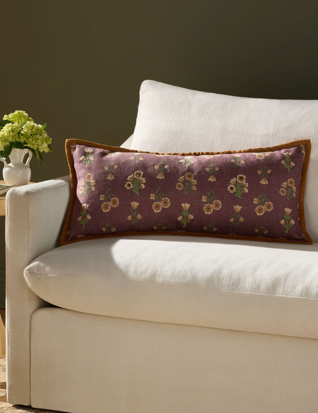 Posie Embroidered Pillow by Chris Loves Julia x Loloi