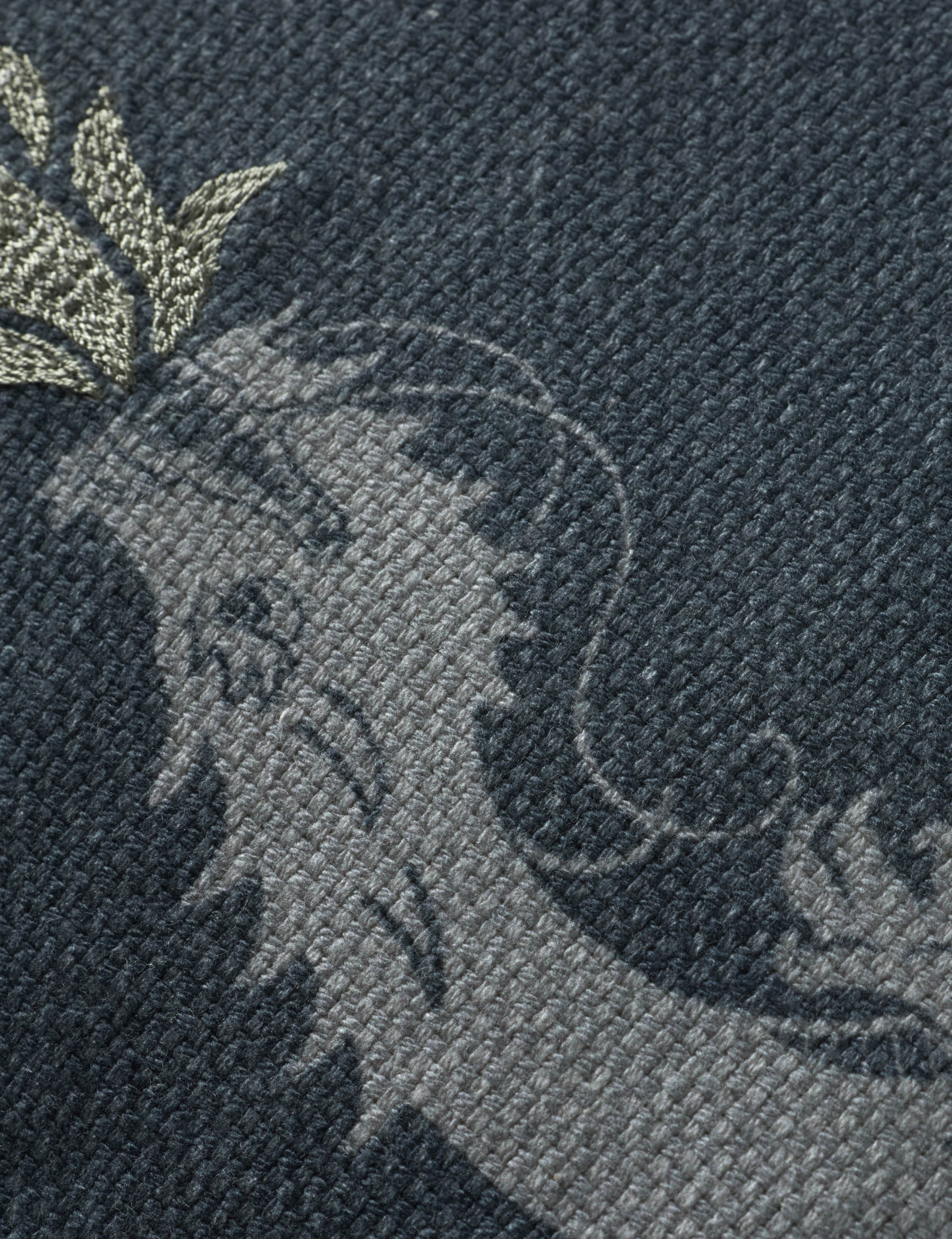 Dragon Embroidered Pillow by Brigette Romanek x Loloi