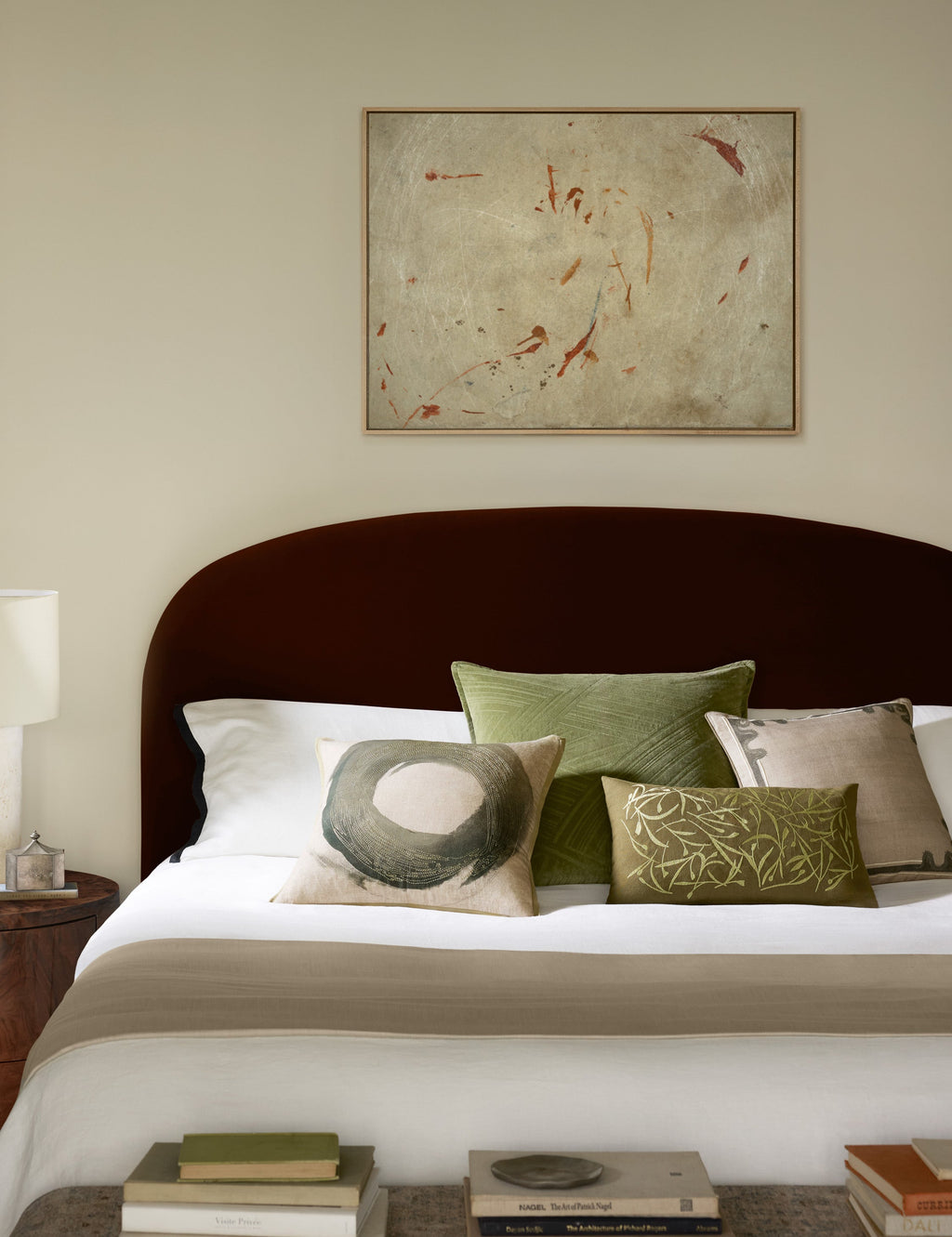 Dragon Border Embroidered Pillow by Brigette Romanek x Loloi