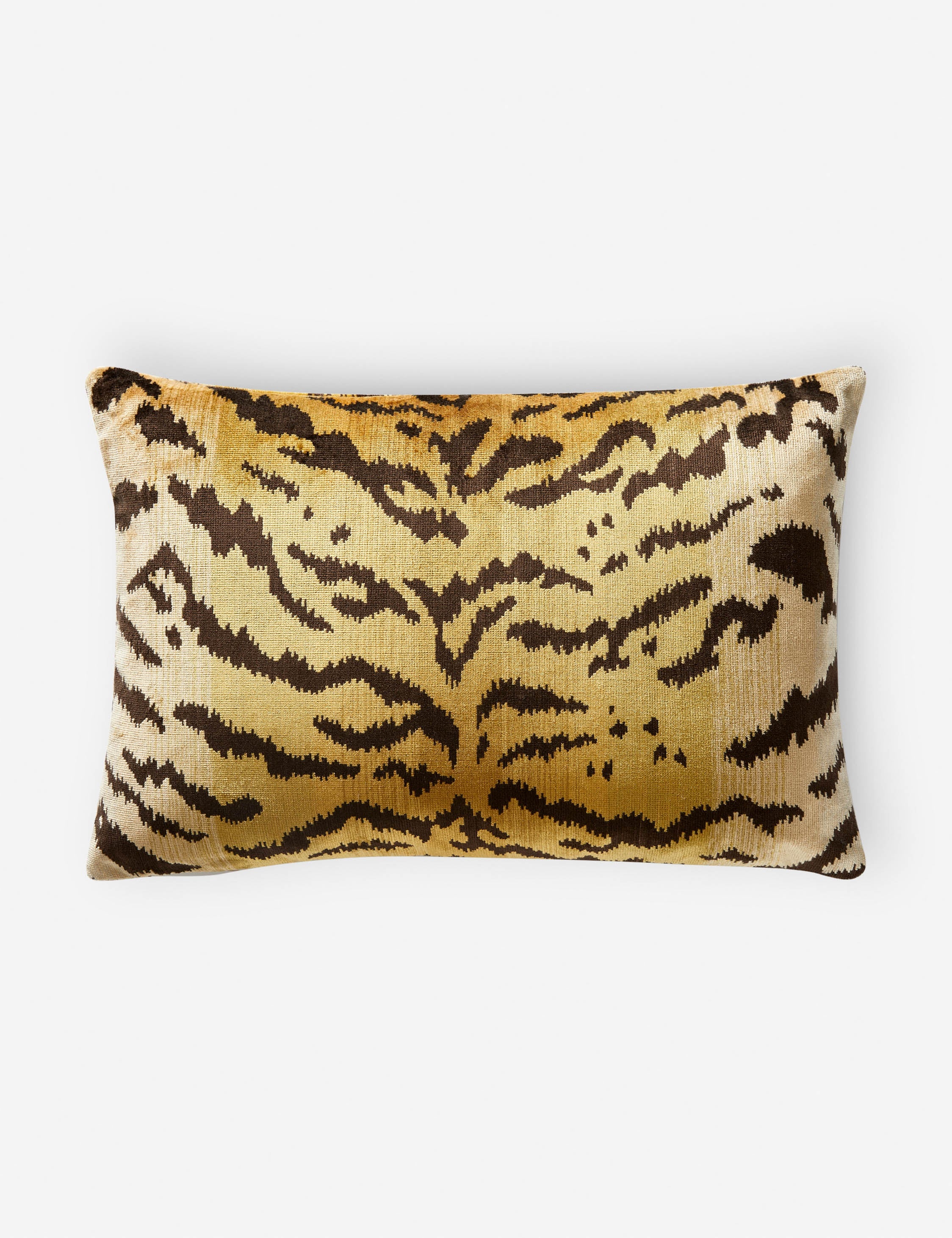 Tigre Silk Pillow by Scalamandré