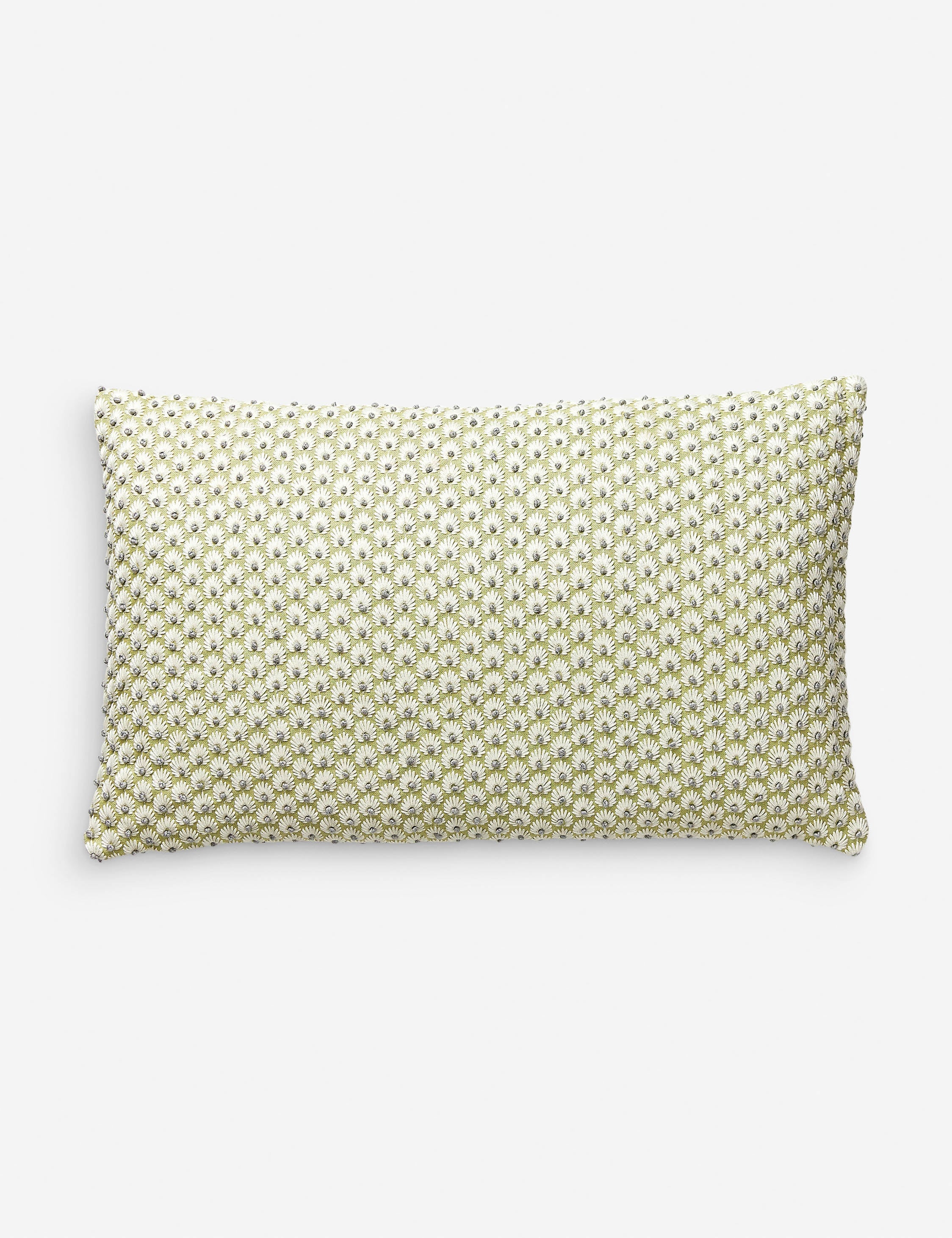 Fleur Embroidered Pillow by Scalamandre