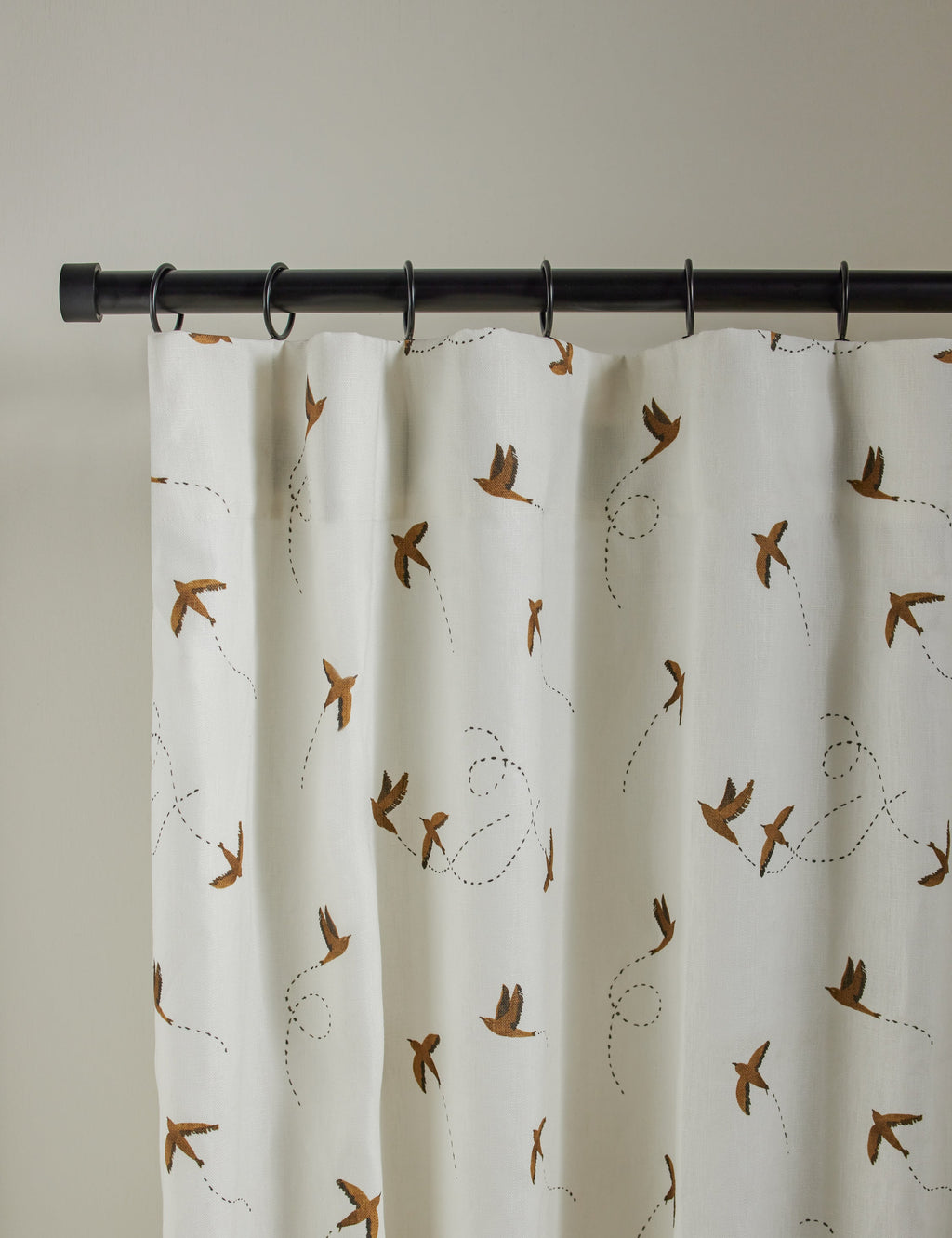 Sparrow Linen Curtain Panel by Rylee + Cru