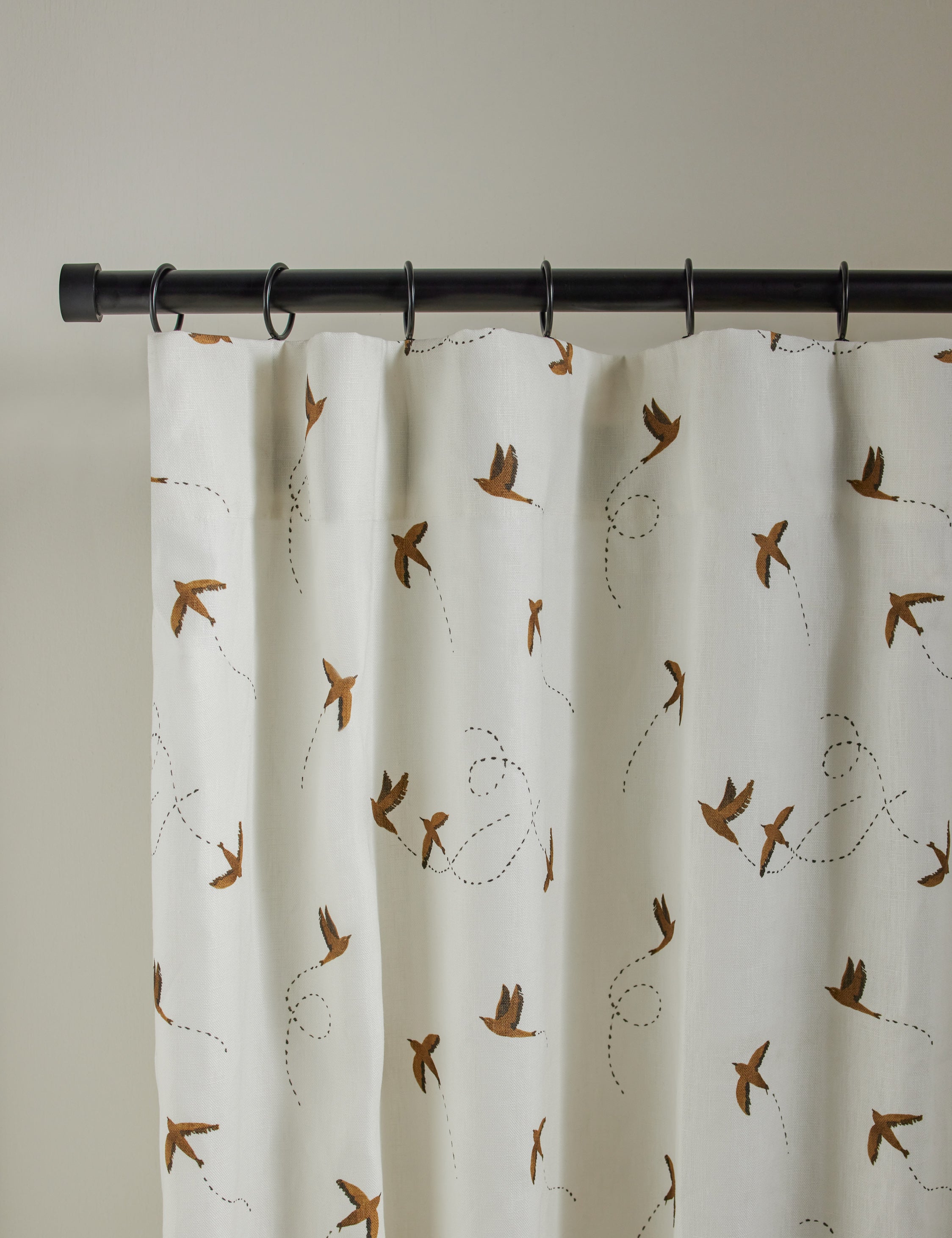 Sparrow Linen Curtain Panel by Rylee + Cru