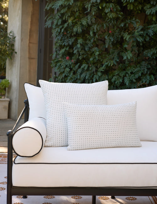 Antigny Indoor / Outdoor Dot Pillow by Sunbrella for Lulu and Georgia