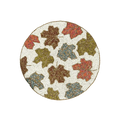 Maple leaf Round Beaded Placemat