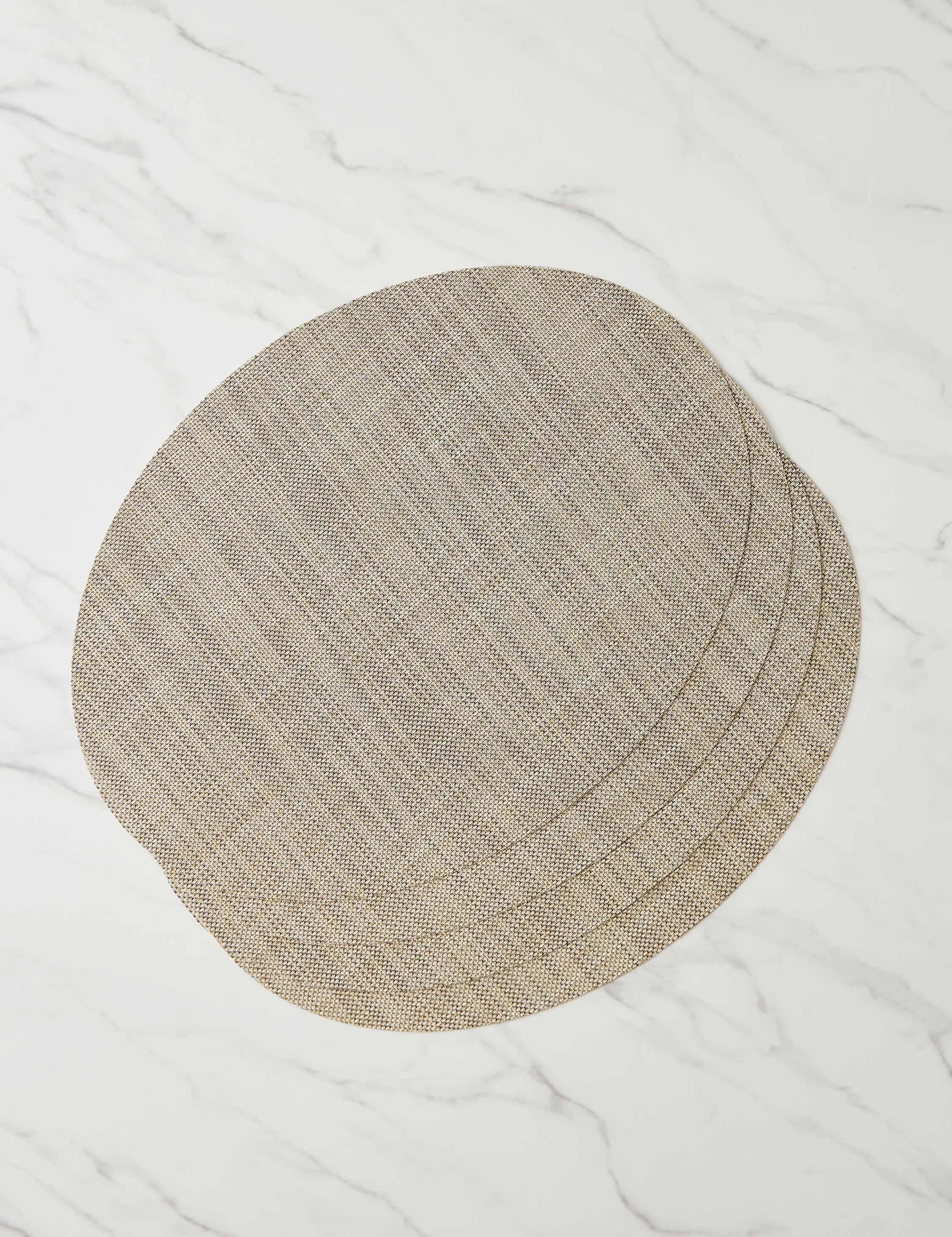 Mini Basketweave Oval Placemat (Set of 4) by Chilewich