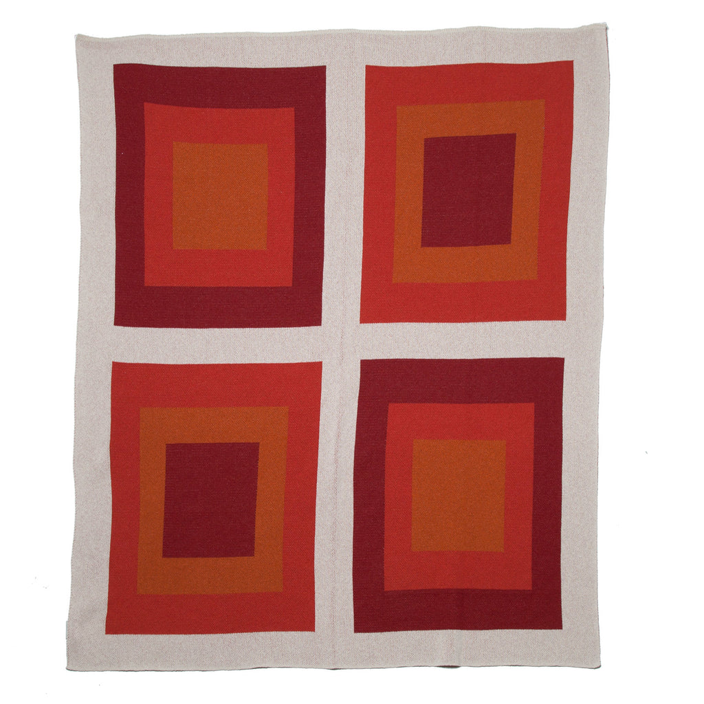 Modern Cotton Blend Knitted Throw Blanket