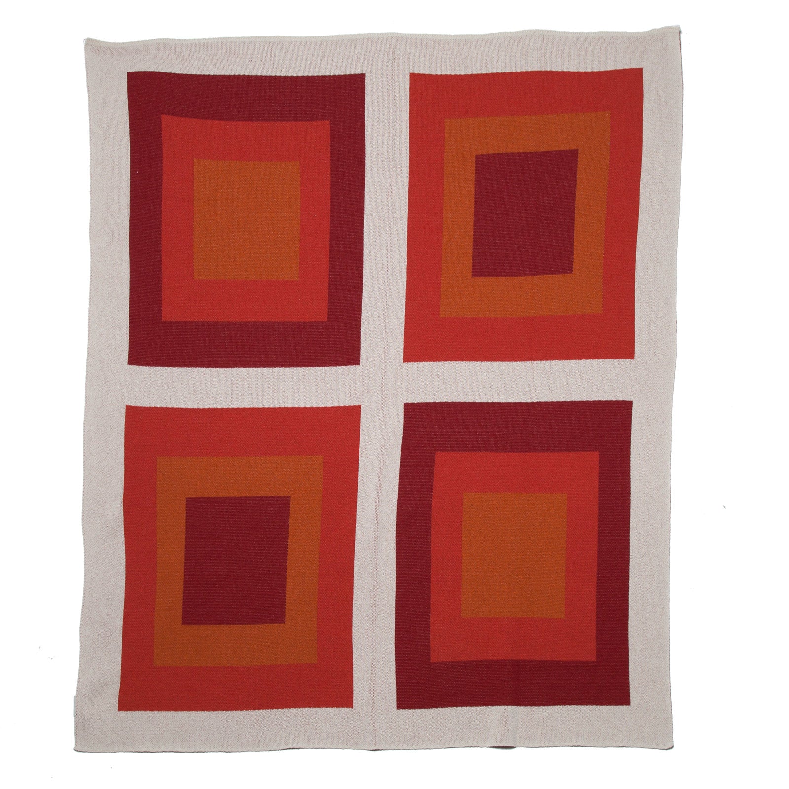 Modern Cotton Blend Knitted Throw Blanket