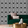 Noir Loopscape Art Deco Wallpaper