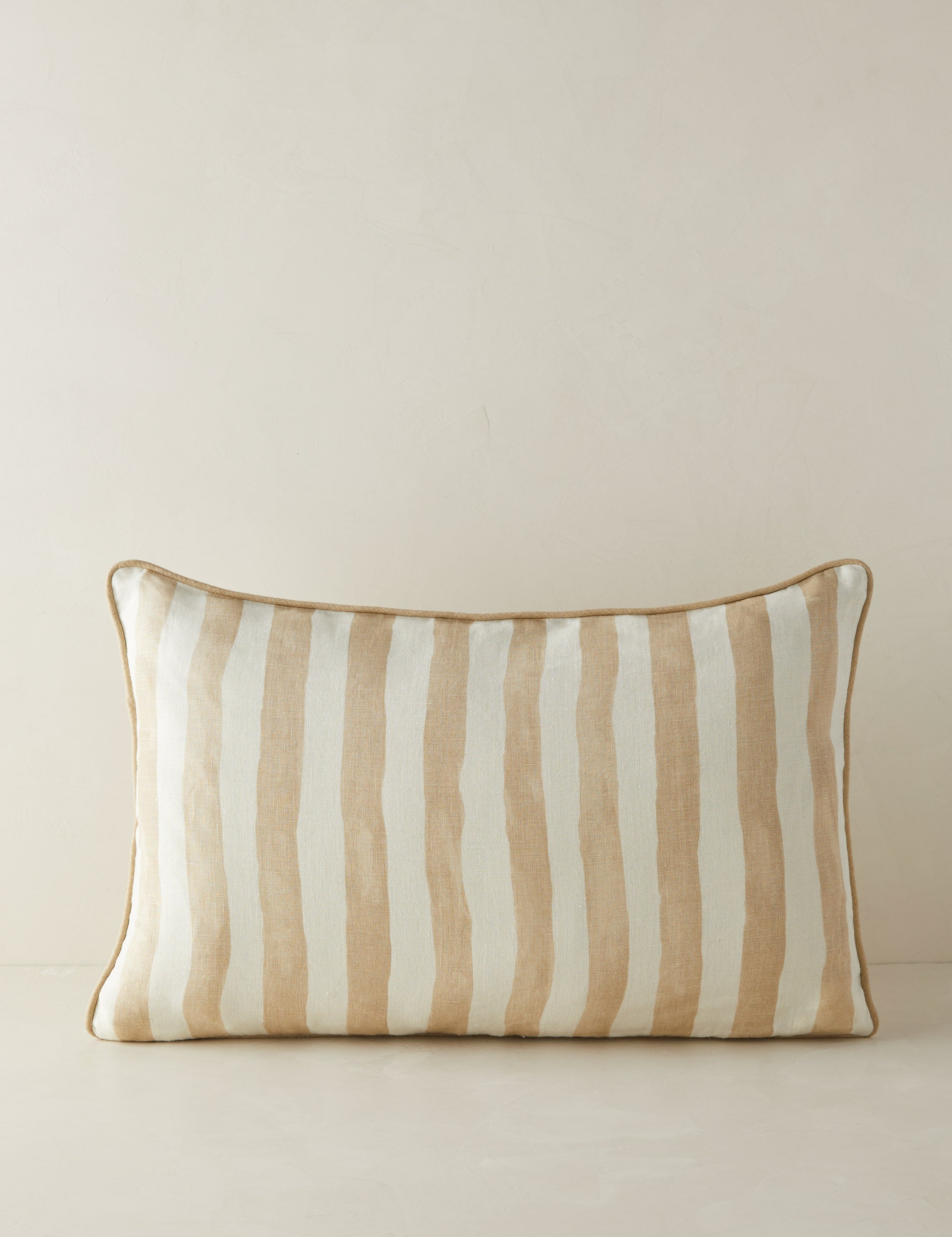 Painterly Stripe Linen Pillow by Sarah Sherman Samuel