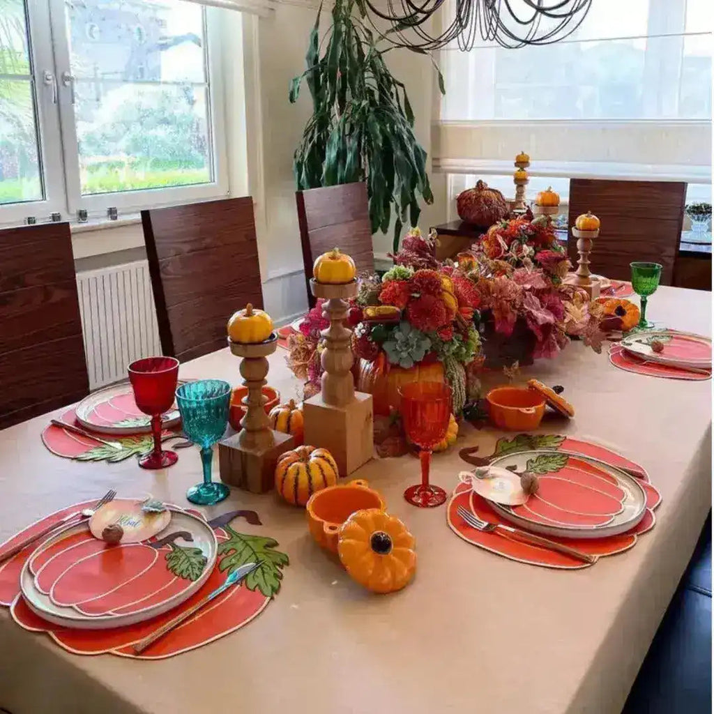 Pumpkin-Shaped Placemats
