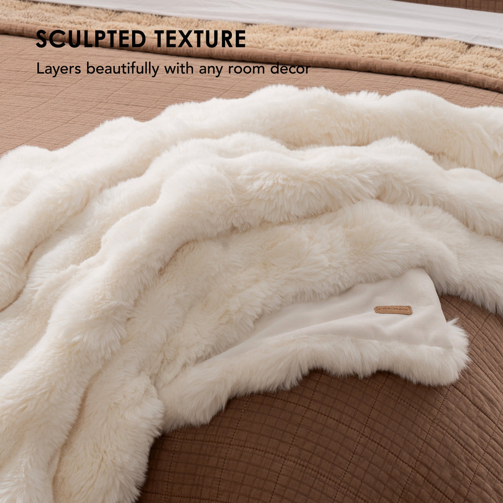 Ridgeline Faux Fur Throw Blanket