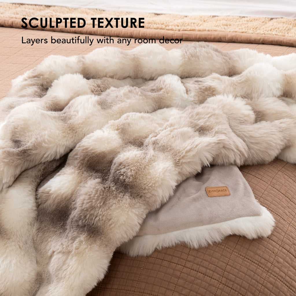 Ridgeline Faux Fur Throw Blanket