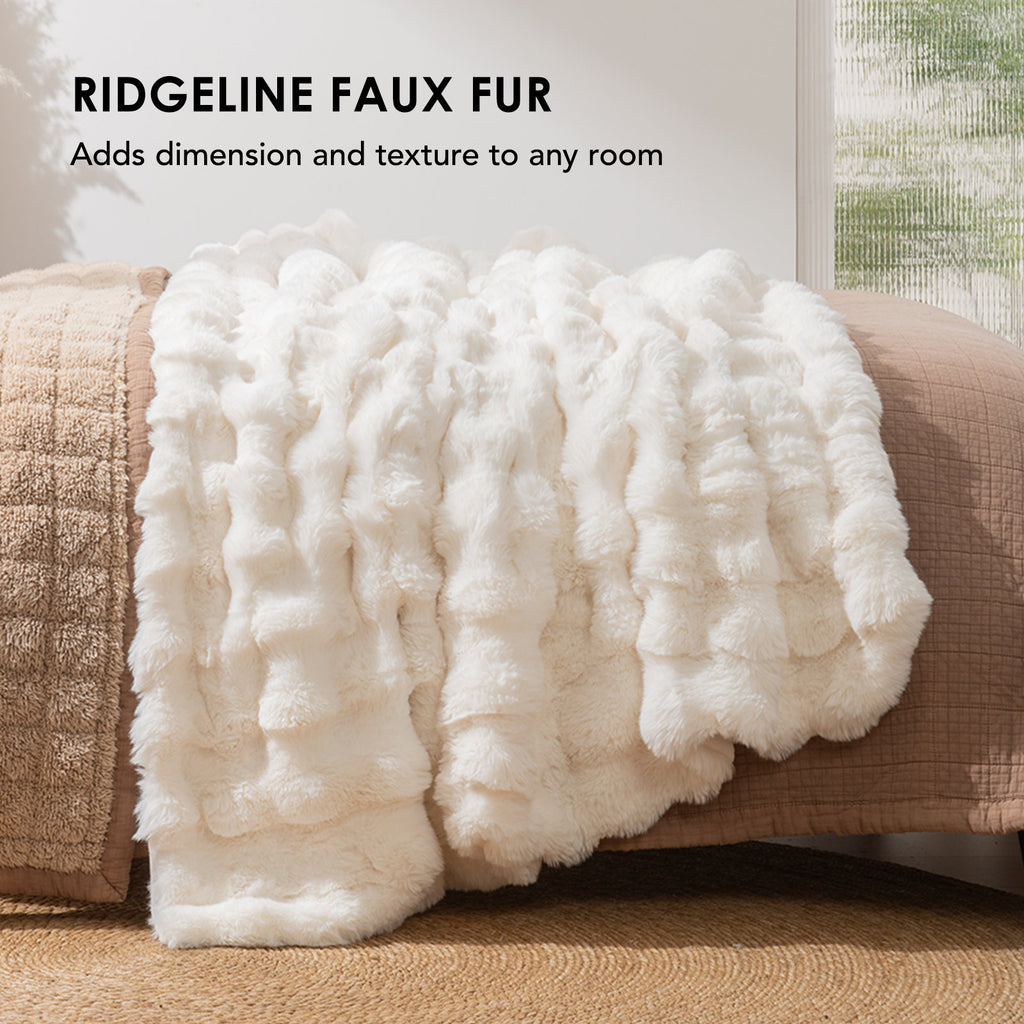 Ridgeline Faux Fur Throw Blanket