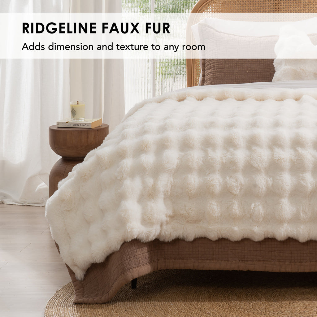 Ridgeline Faux Fur Throw Blanket
