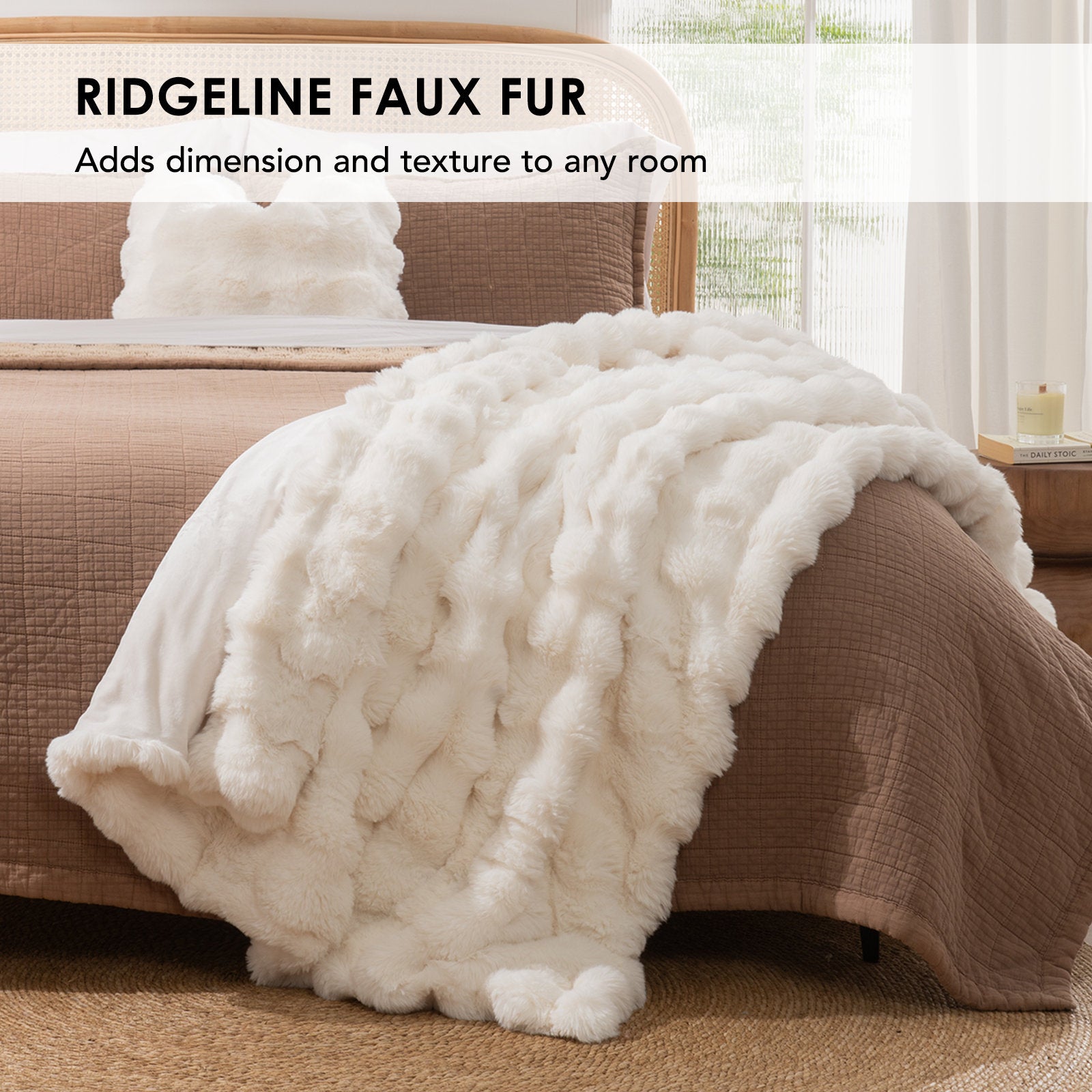 Ridgeline Faux Fur Throw Blanket