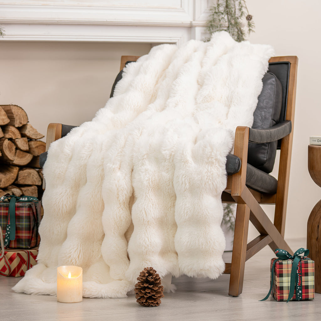 Ridgeline Faux Fur Throw Blanket